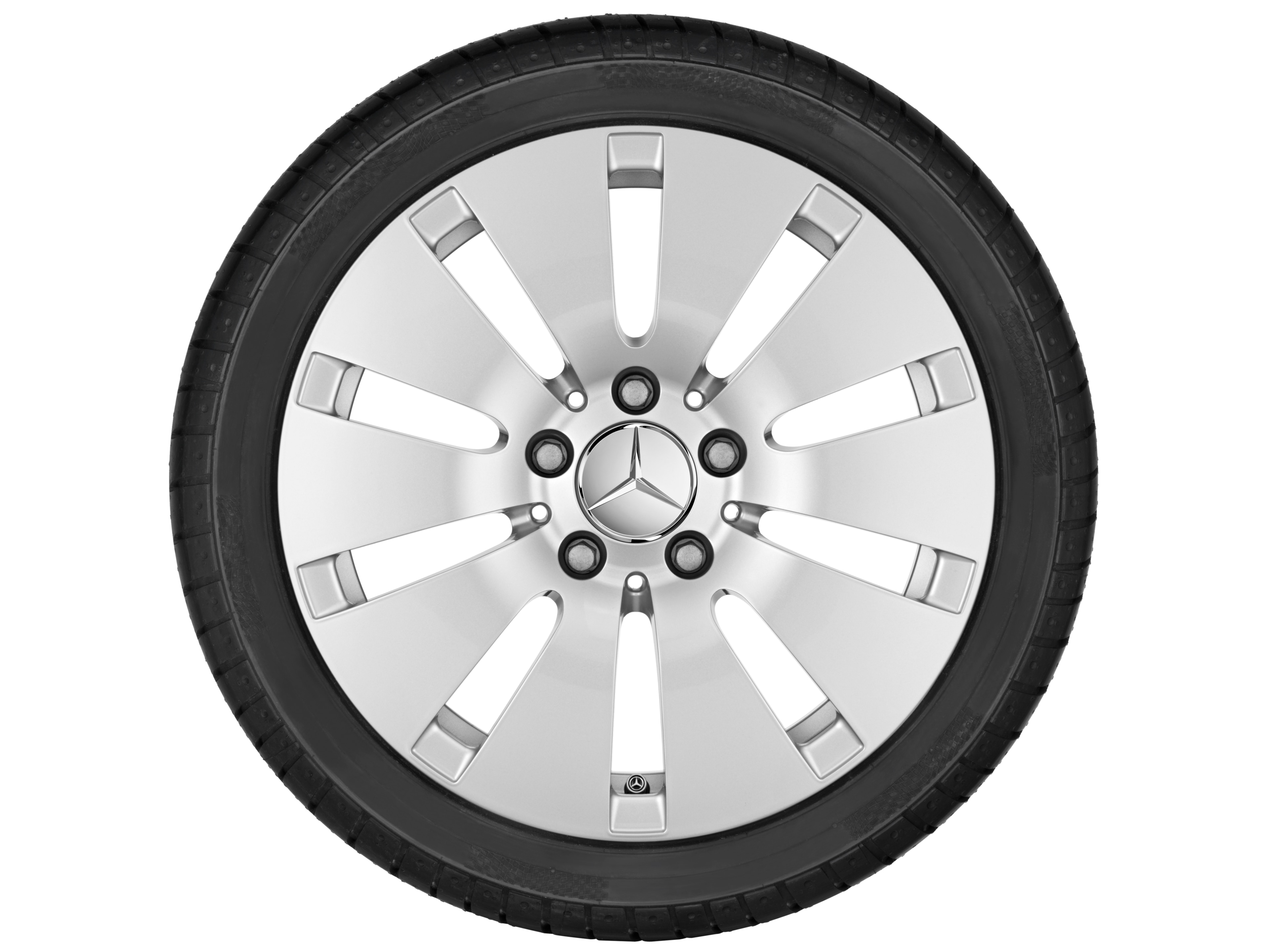 10-hole wheel, 40.6 cm (16-inch) - 6,5 J x 16 ET 44,5, vanadium silver, painted