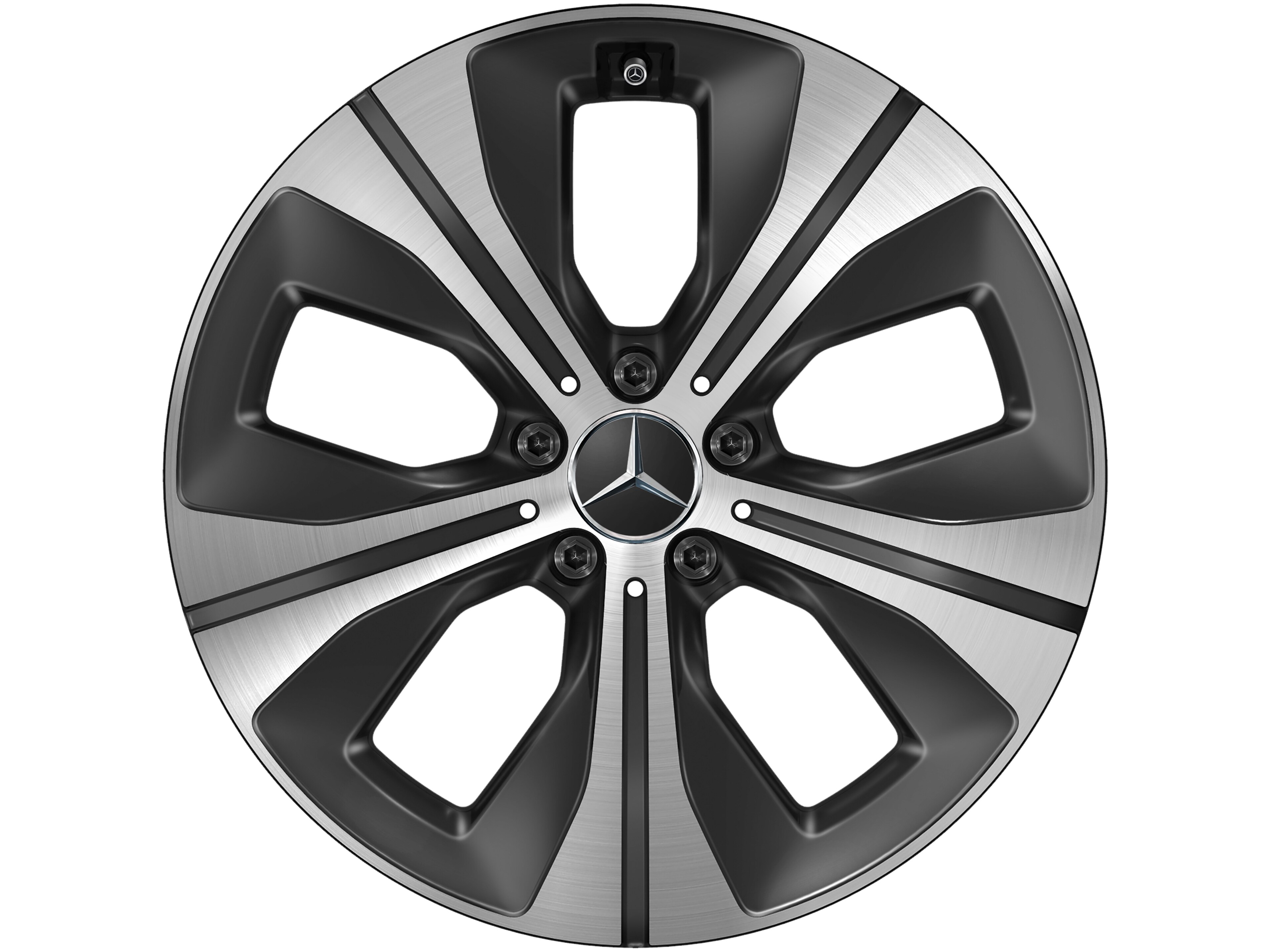5-spoke wheel, Aero, 48.3 cm (19-inch) - 8,5 J x 19 ET 42, black, high-sheen