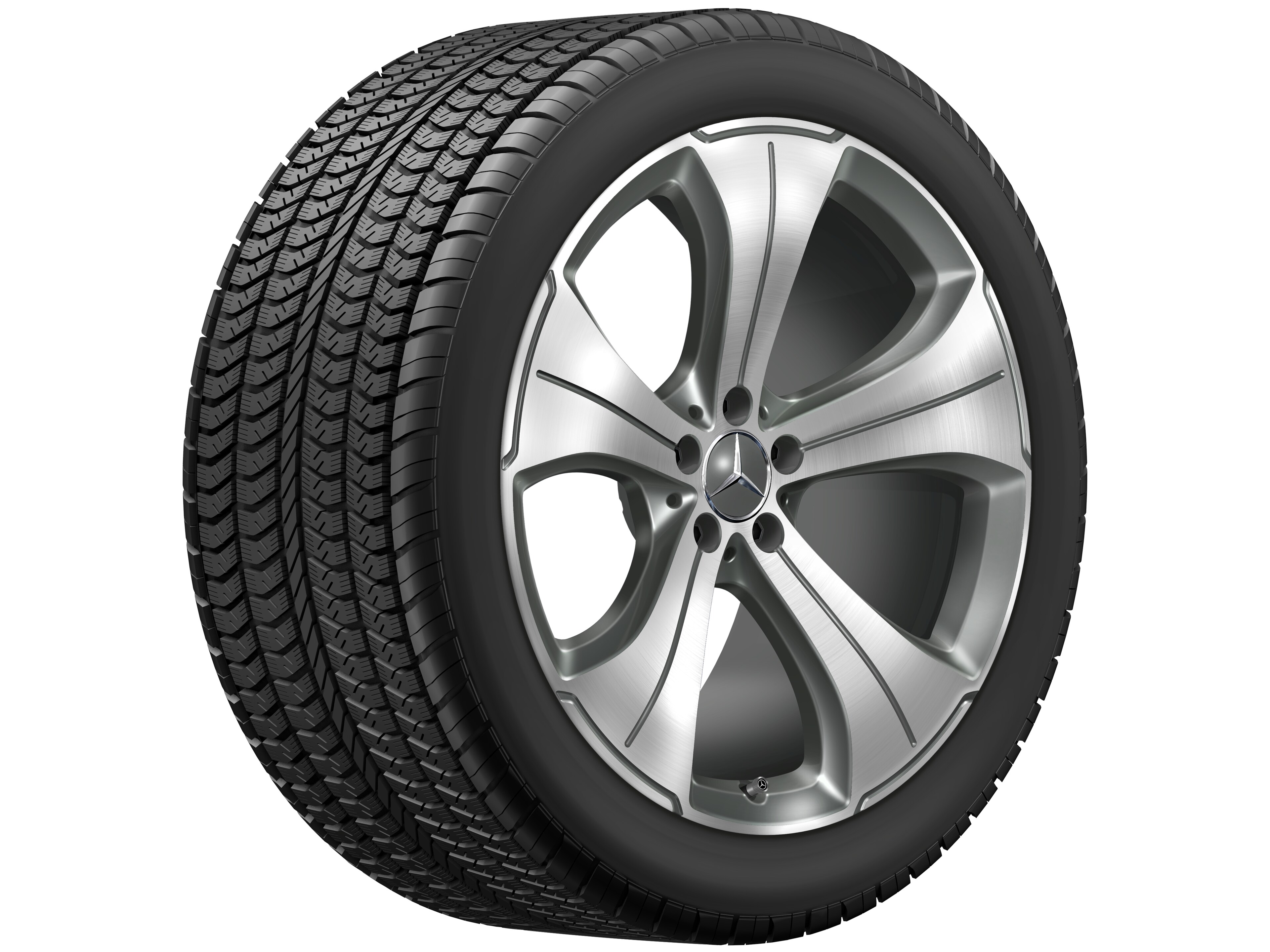 5-spoke wheel, 53.3 cm (21-inch), High-sheen finish - 11 J x 21 ET 55, himalaya grey, high-sheen
