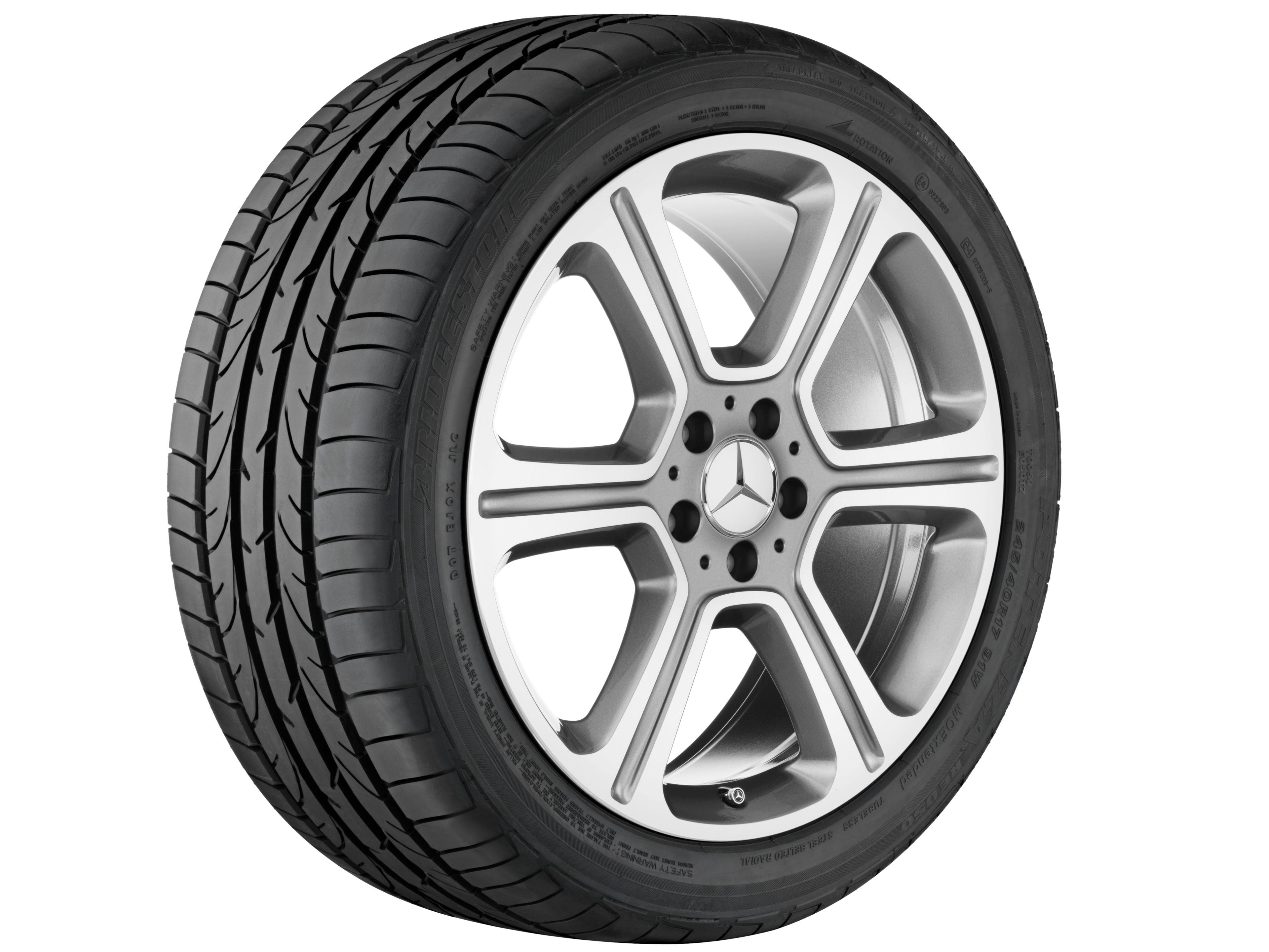 6-spoke wheel, 48.3 cm (19-inch), High-sheen finish - 7,5 J x 19 ET 44, himalaya grey, high-sheen