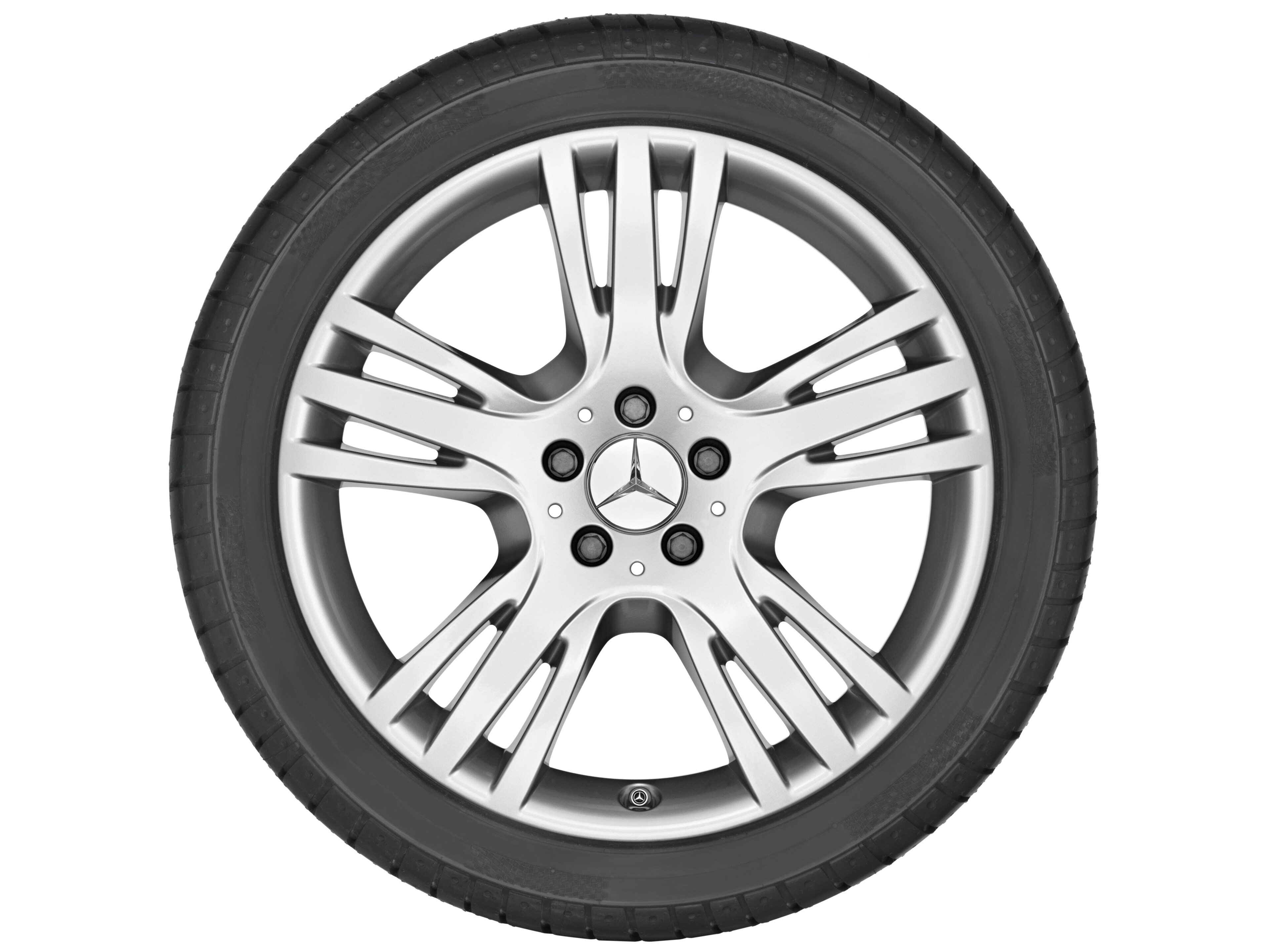 5-triple-spoke wheel, 48.3 cm (19-inch) - 7,5 J x 19 ET 47, titanium silver, painted