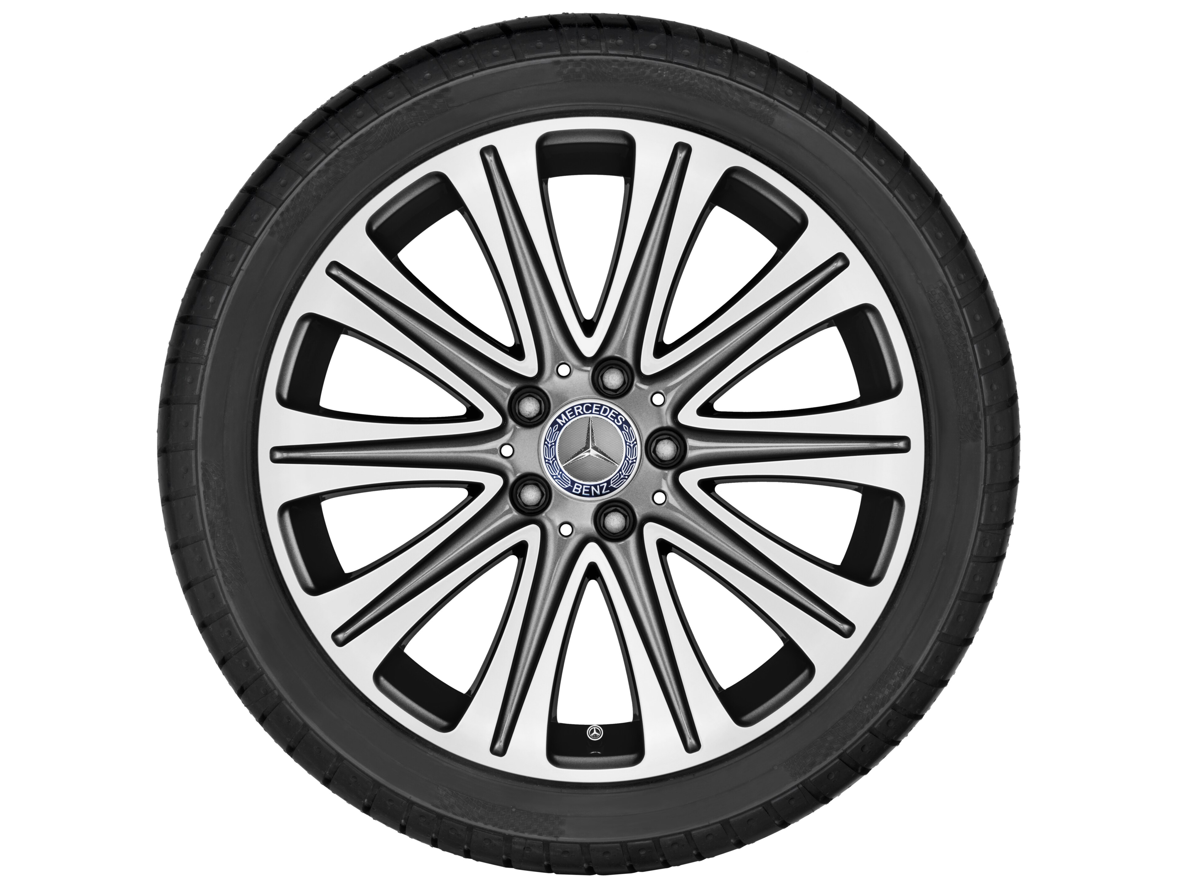 10-spoke wheel, 45.7 cm (18-inch), High-sheen finish - 7,5 J x 18 ET 52, tremolite metallic, high-sheen