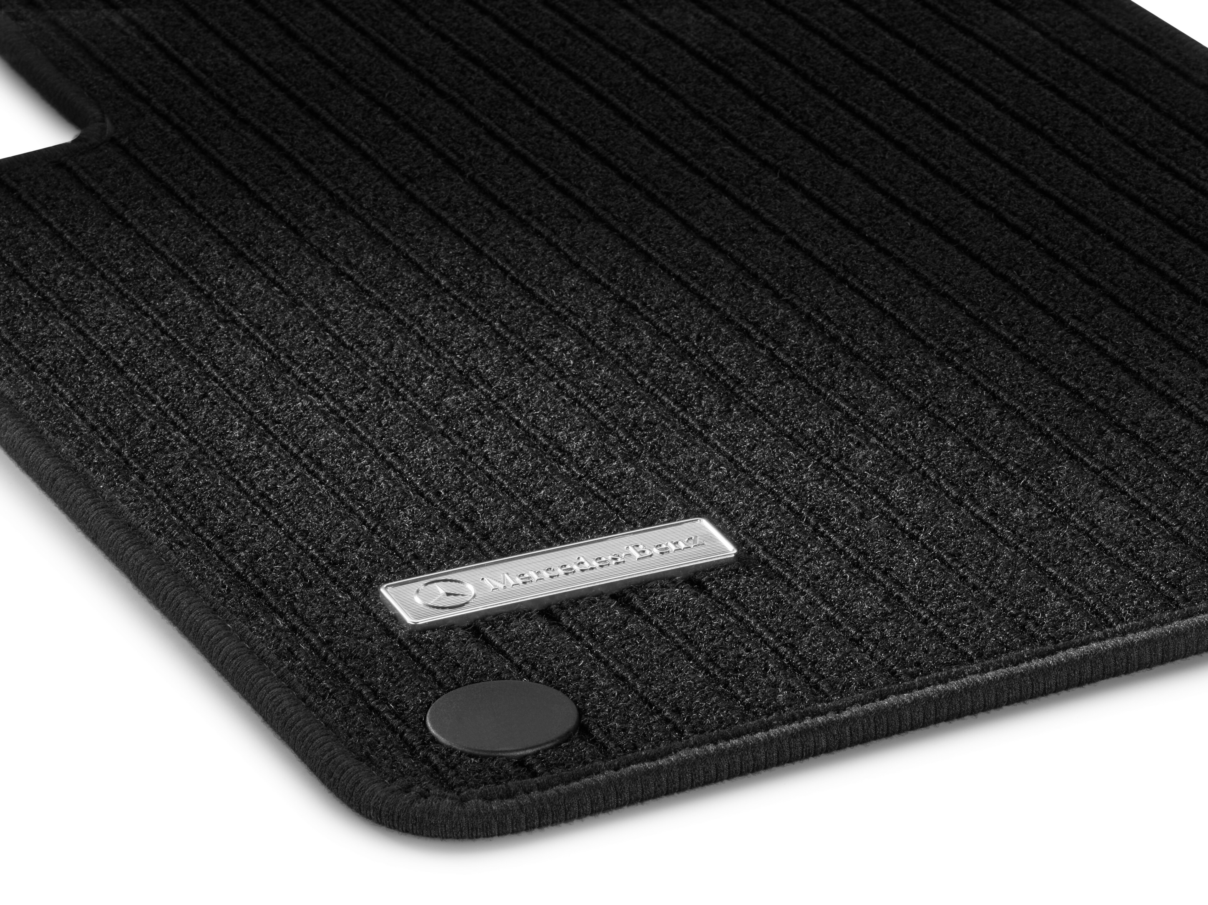 Ribbed mats, CLASSIC, Set, Set of 4 - LHD, black