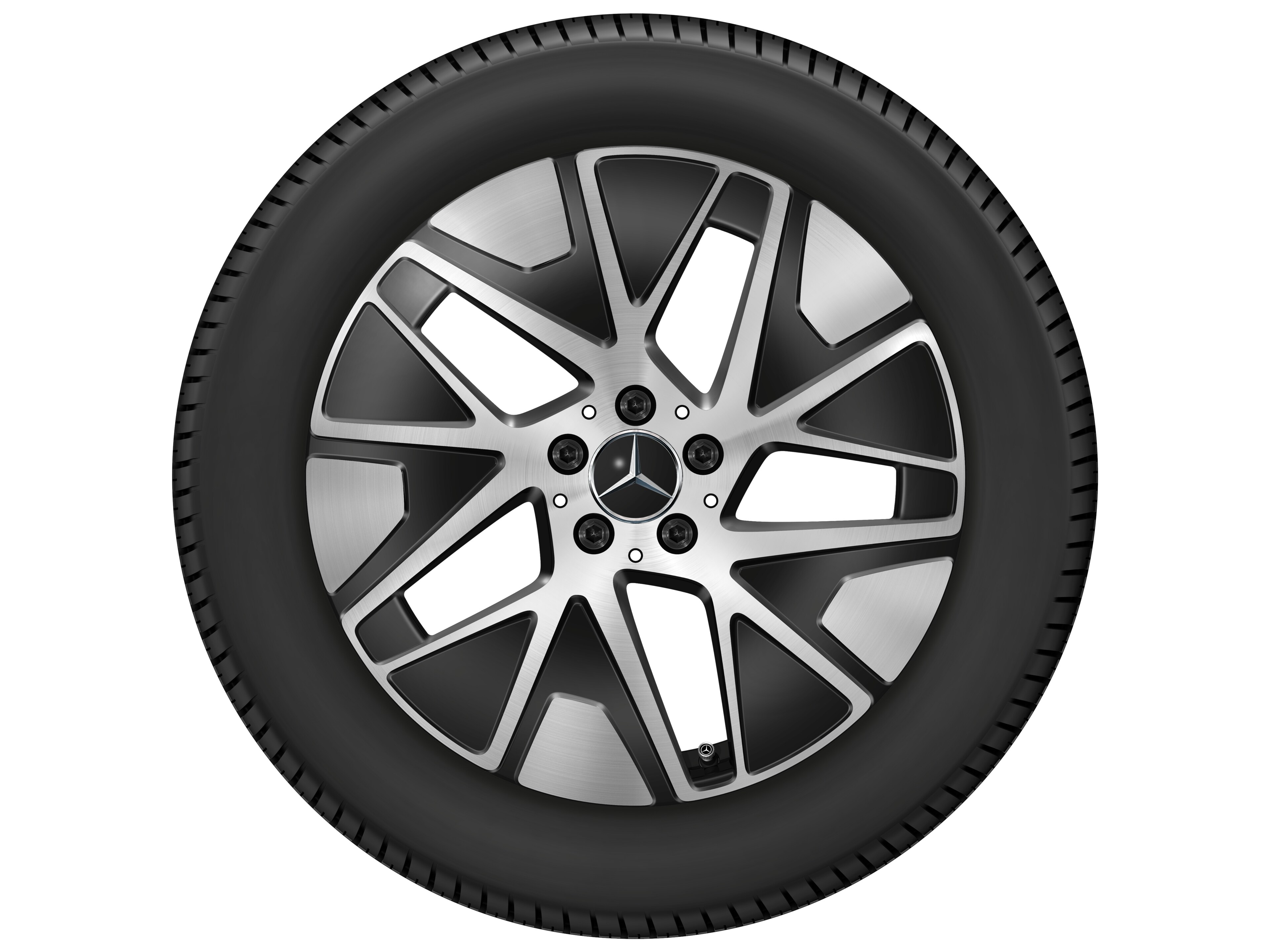 5-triple-spoke wheel, Aero, 48.3 cm (19-inch) - 9 J x 19 ET 60,2, black, high-sheen