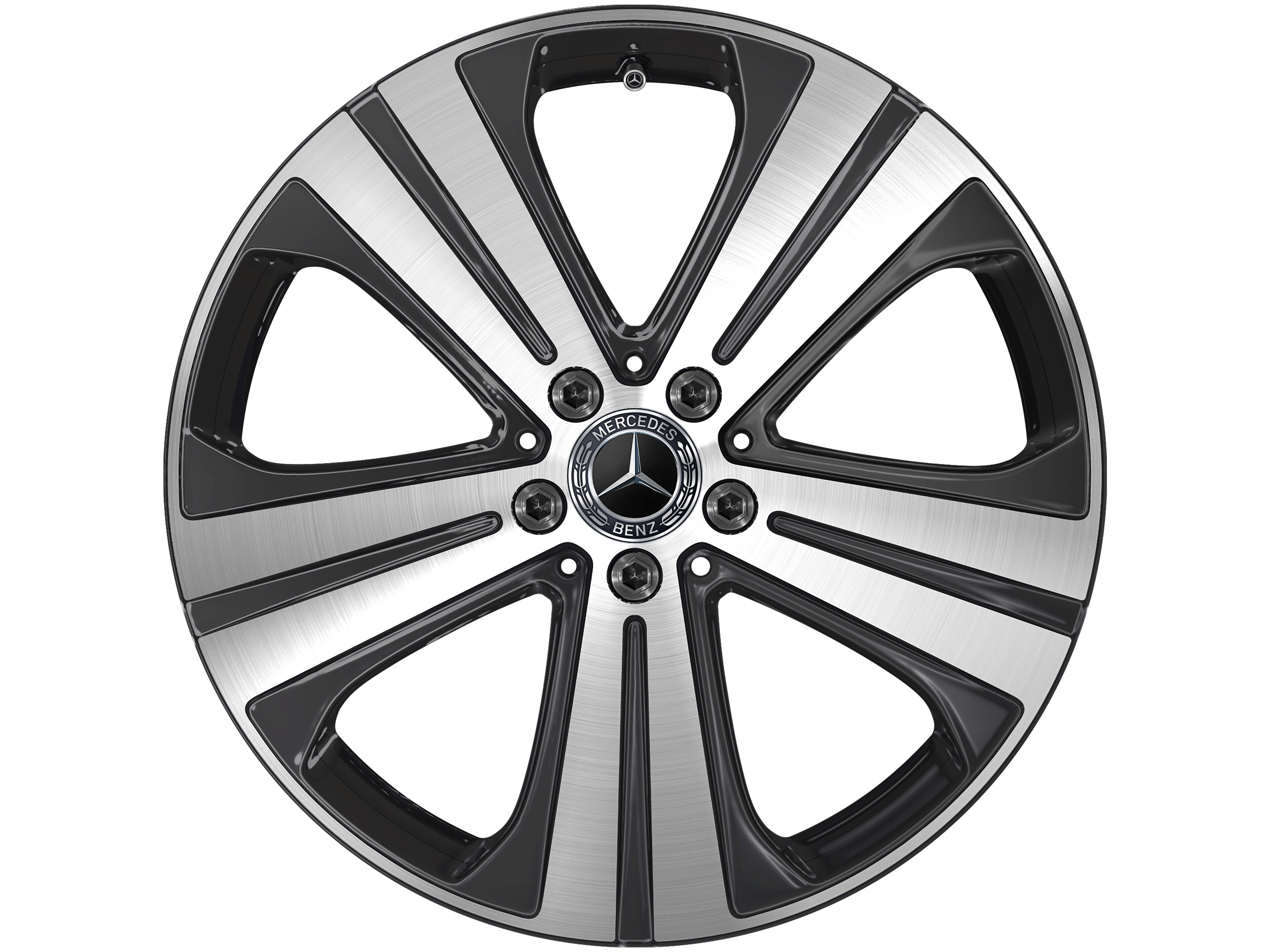 5-spoke wheel, 48.3 cm (19-inch), High-sheen finish - 8 J x 19 ET 61, black, high-sheen