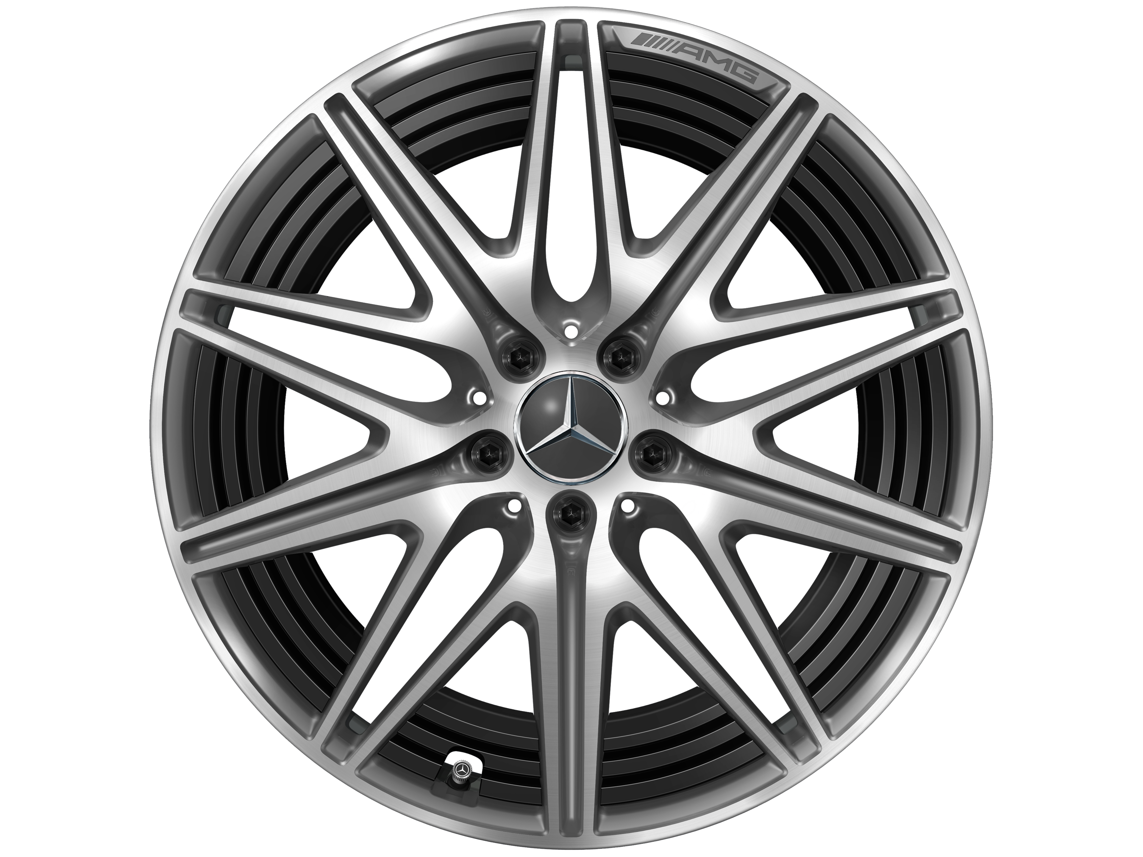 AMG 10-spoke wheel, 50.8 cm (20-inch) - 10 J x 20 ET 24, tantalite grey, high-sheen