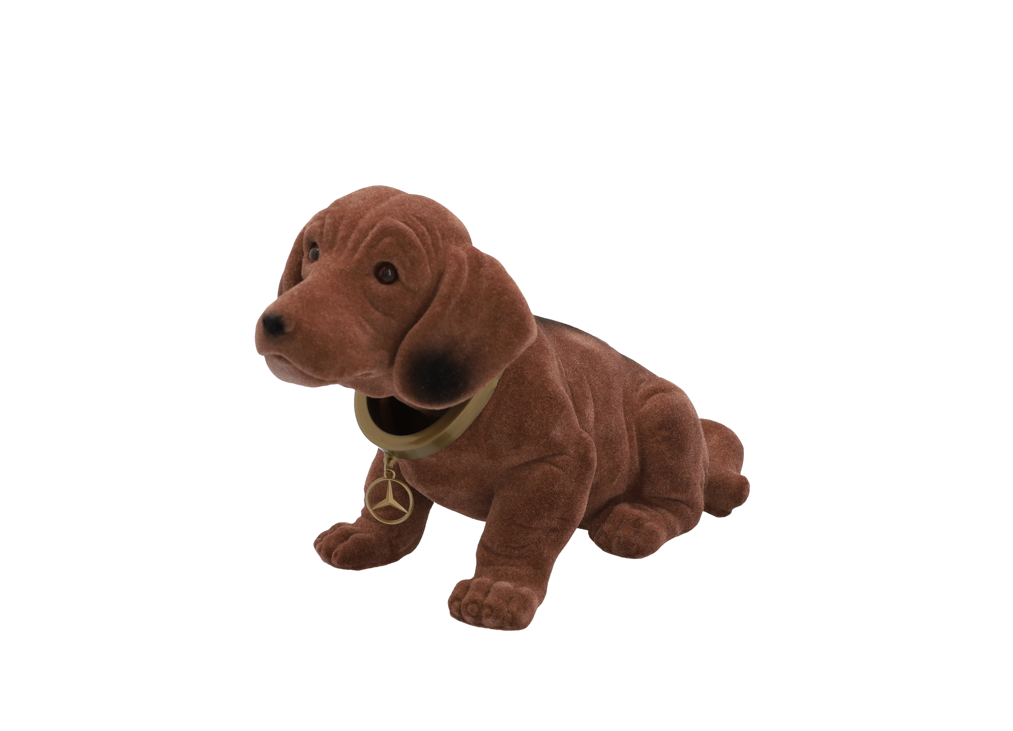 Nodding dog - brown, Plastic