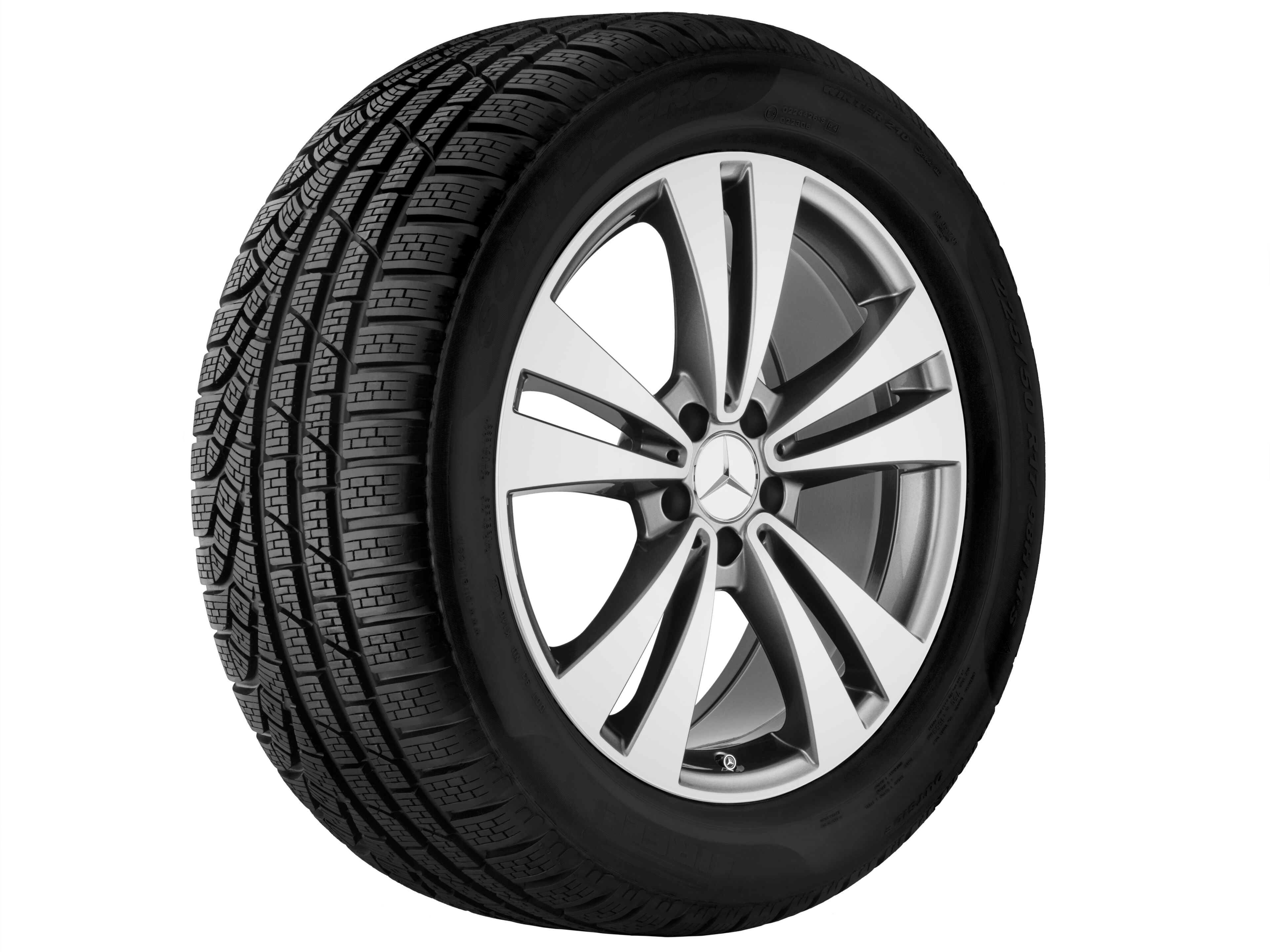 5-twin-spoke wheel, 48.3 cm (19-inch) - 8,5 J x 19 ET 34,5, himalaya grey, high-sheen