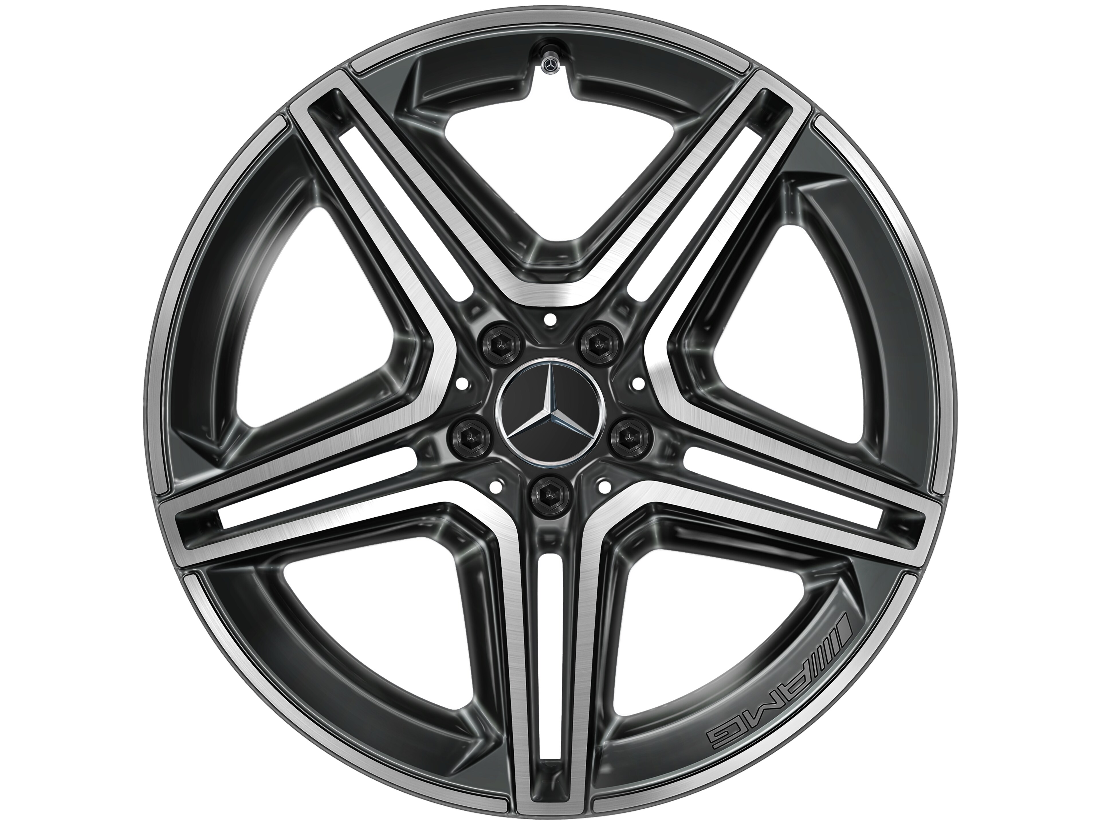AMG 5-twin-spoke wheel, 50.8 cm (20-inch) - 9 J x 20 ET 57, black, high-sheen