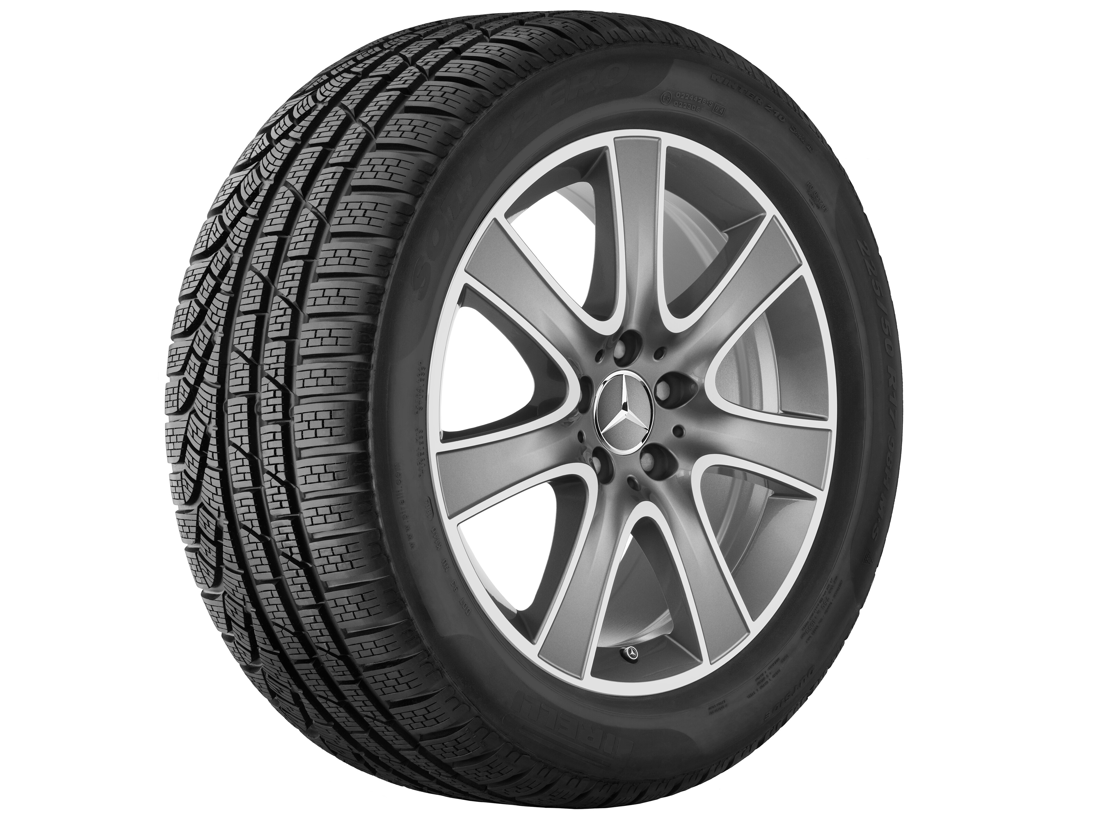 7-spoke wheel, 45.7 cm (18-inch) - 8 J x 18 ET 41, himalaya grey, high-sheen