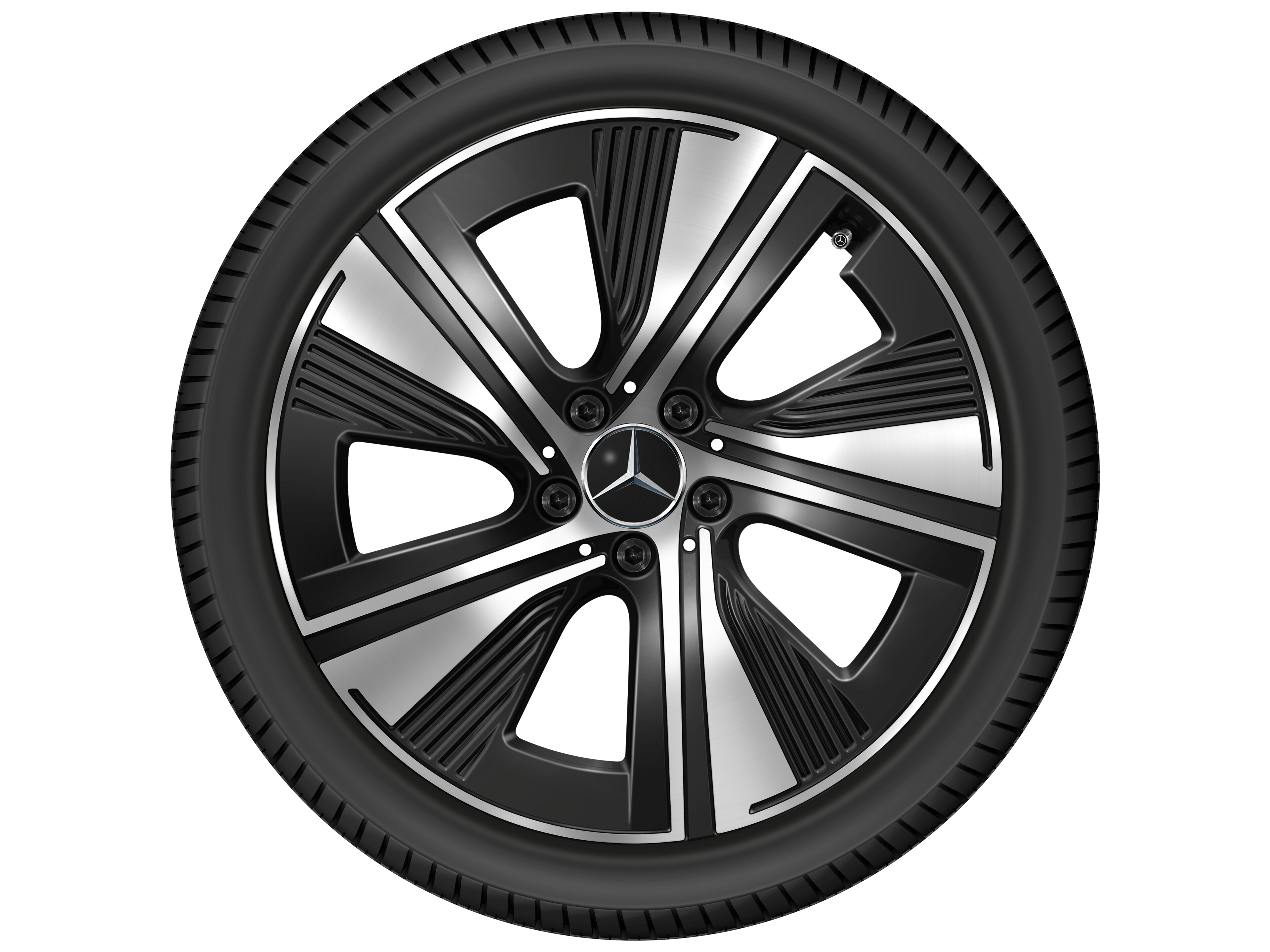 5-hole wheel, Aero, 48.3 cm (19-inch) - 9 J x 19 ET 66, black, high-sheen