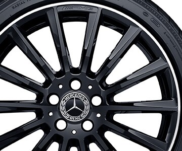 AMG multi-spoke wheel, 48.3 cm (19-inch), High-sheen rim flange - 7,5 J x 19 ET 44, black
