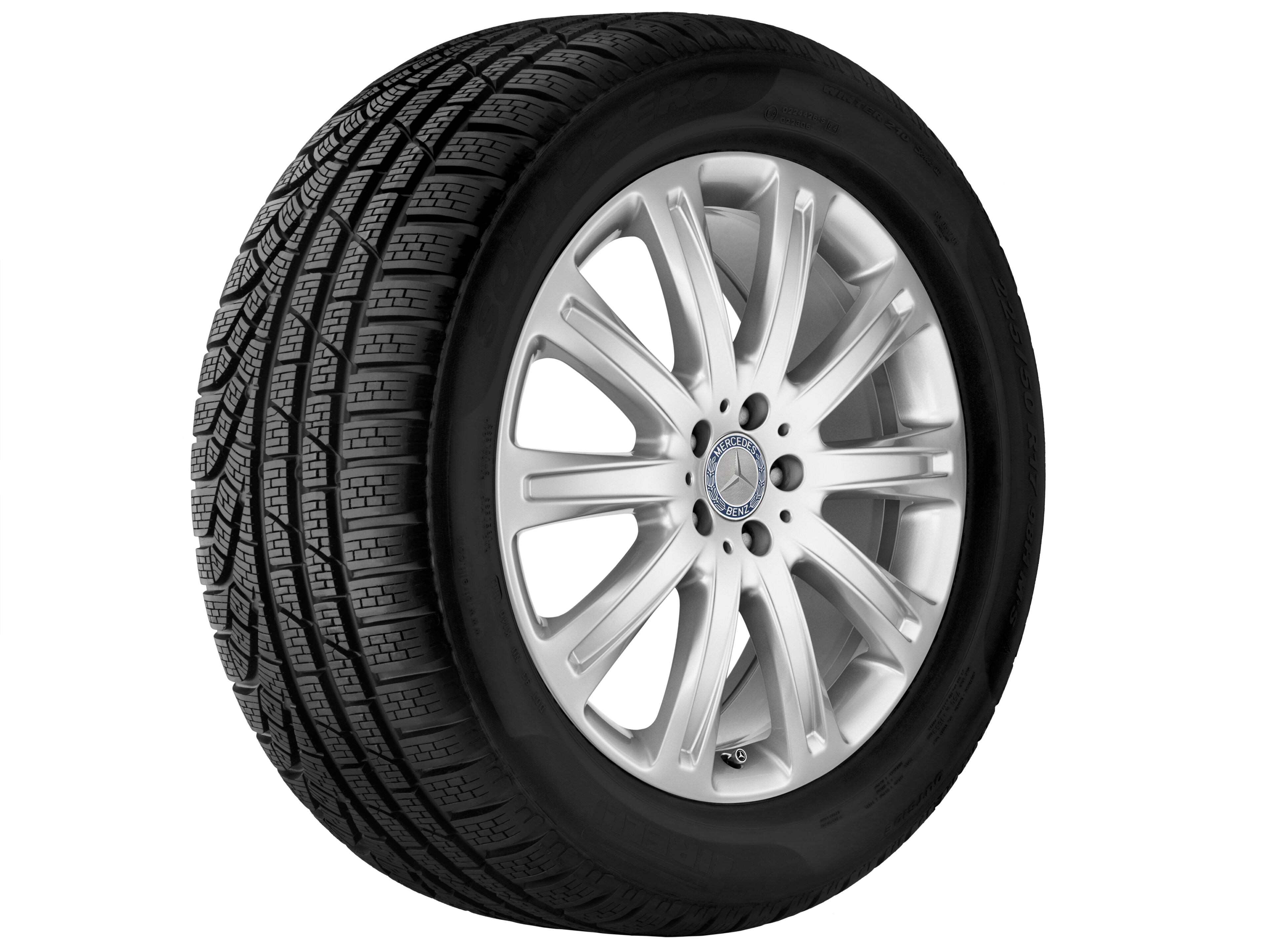 10-spoke wheel, 50.8 cm (20-inch) - 8,5 J x 20 ET 53, vanadium silver, painted