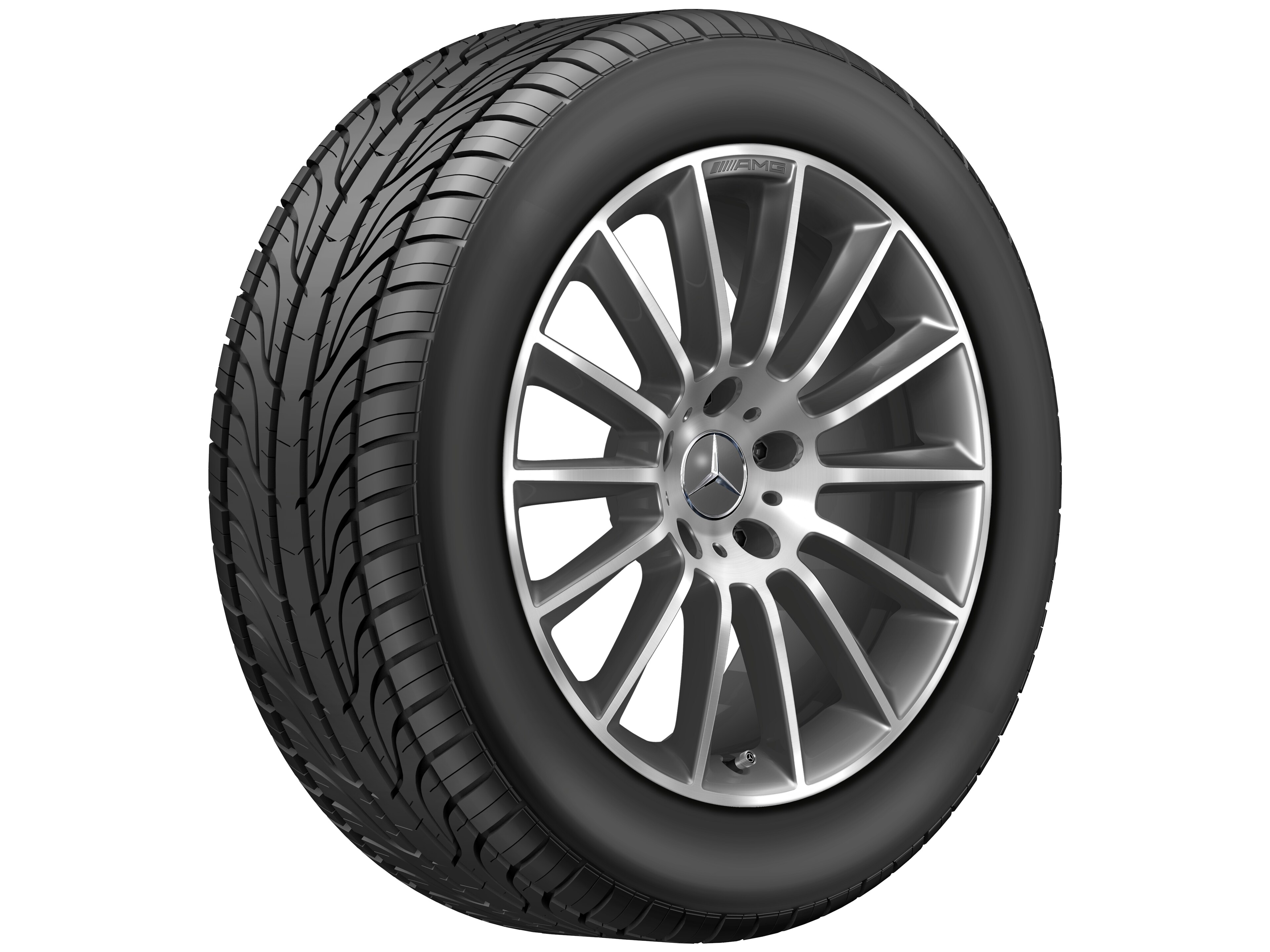 AMG multi-spoke wheel, 50.8 cm (20-inch) - 8,5 J x 20 ET 32, titanium grey, high-sheen