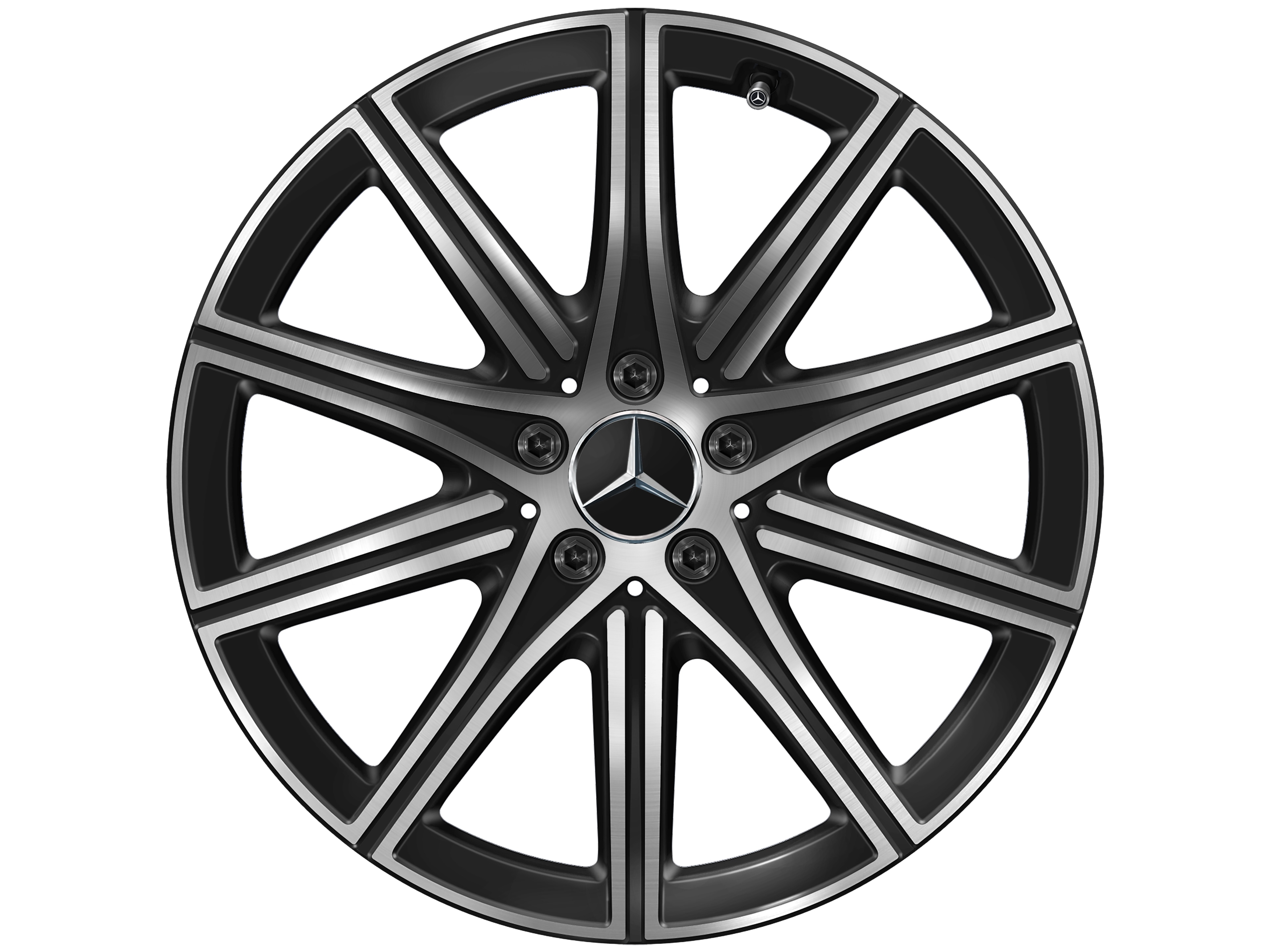 10-spoke wheel, 48.3 cm (19-inch) - 8,5 J x 19 ET 31,5, black, high-sheen