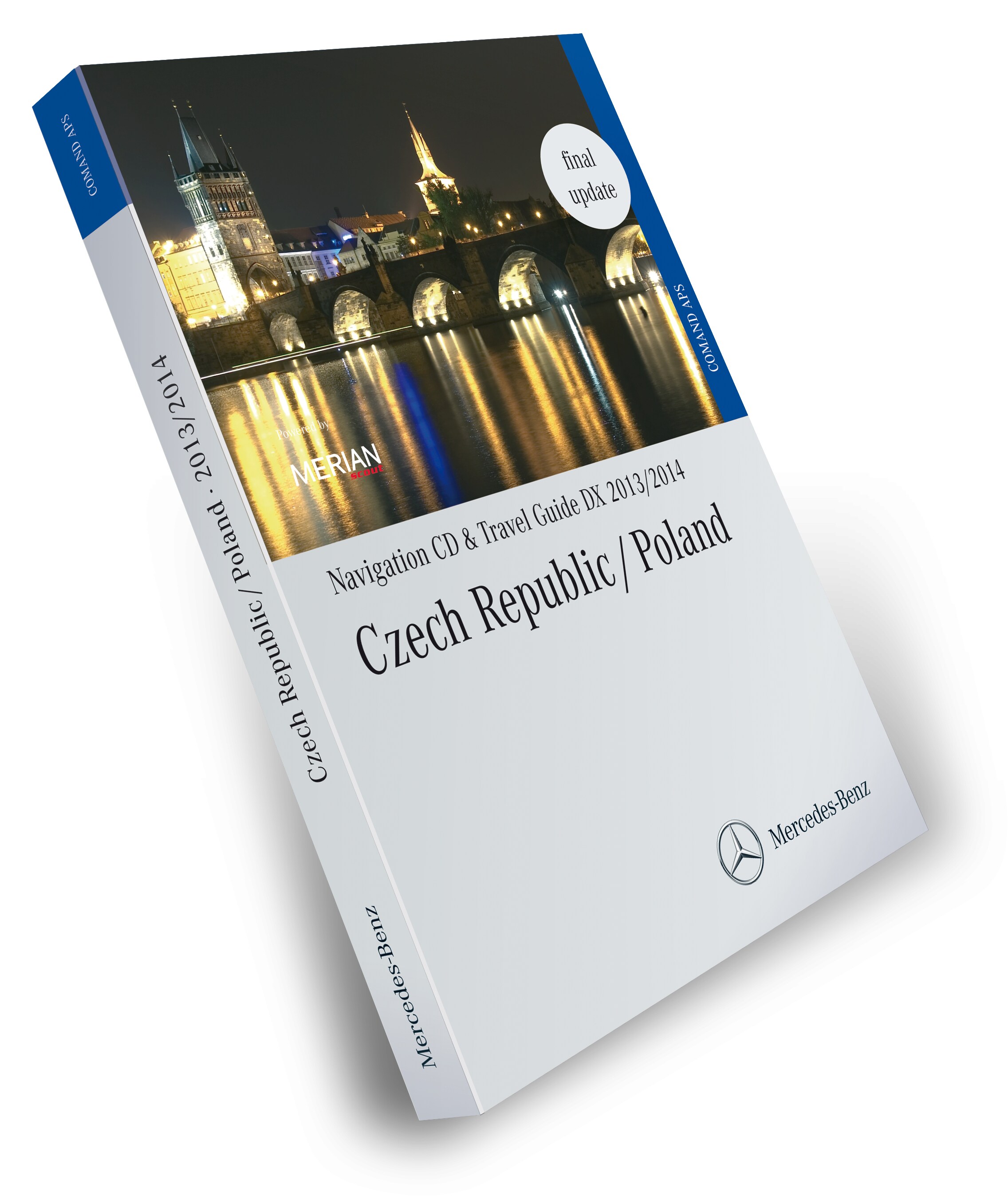 Navigation CD, Czechia/Poland, with MERIAN travel guide 2013/2014