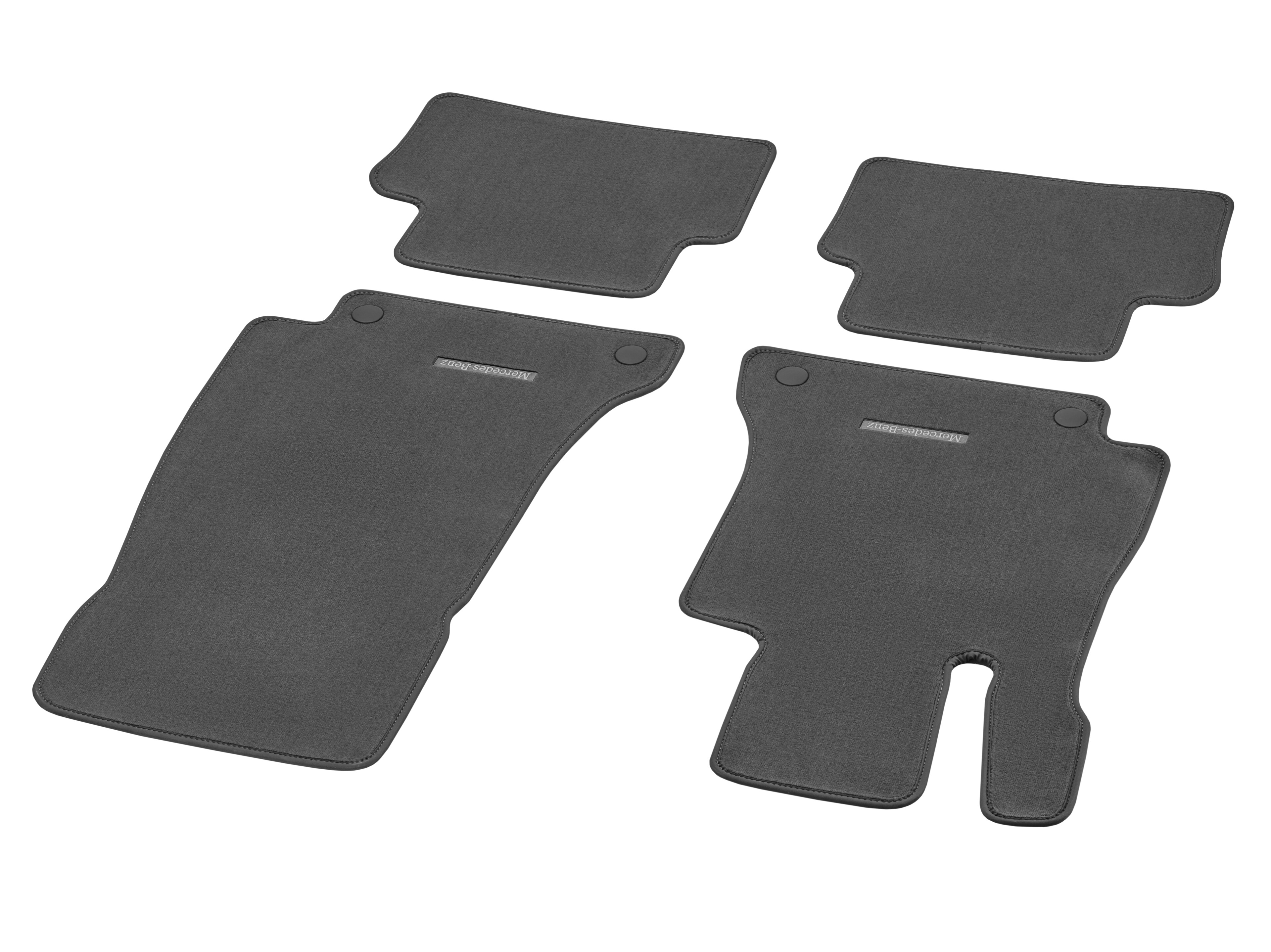 Velour floor mats CLASSIC, Set, Set of 4 - LHD, magma grey