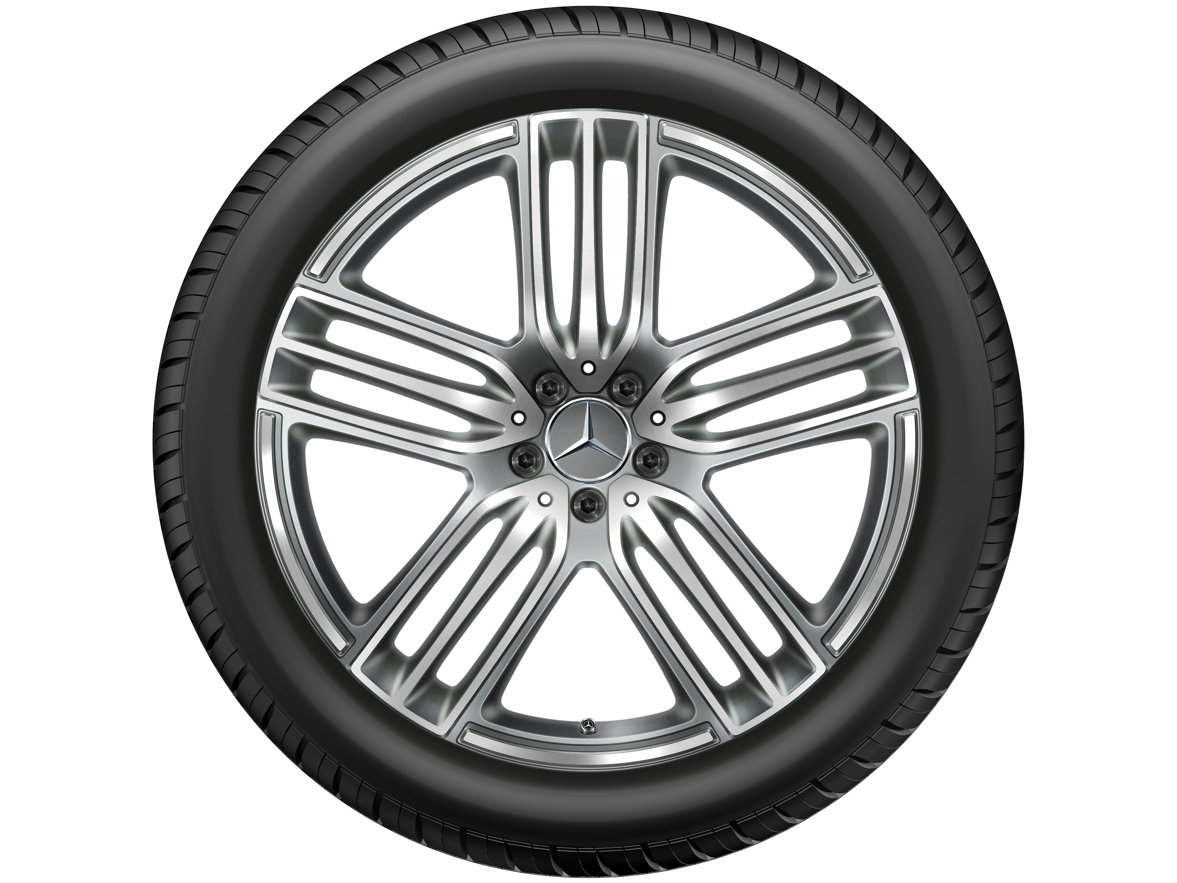 5-triple-spoke wheel, 53.3 cm (21-inch), High-sheen finish - 10 J x 21 ET 62,5, himalaya grey, high-sheen