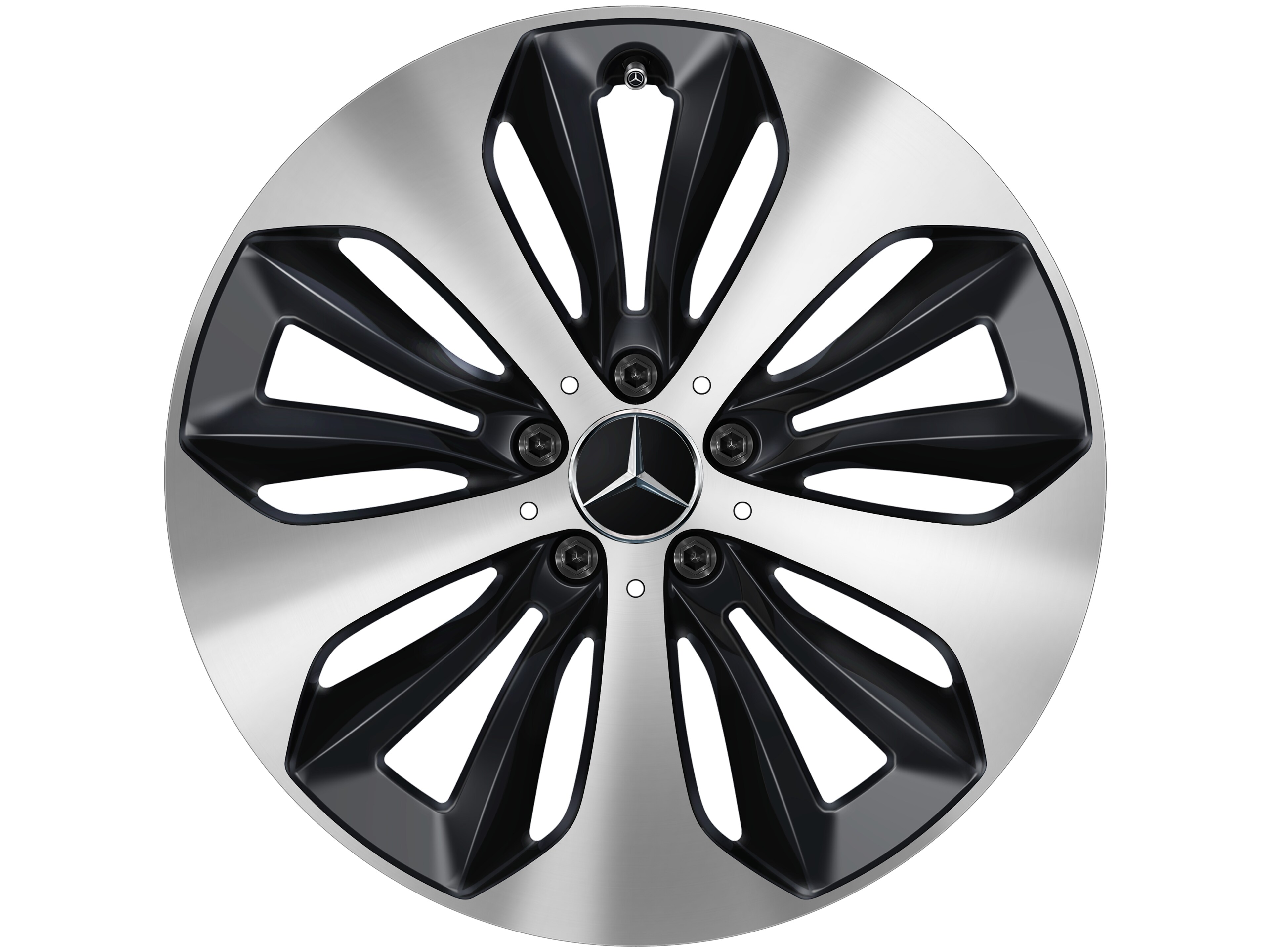 10-spoke wheel, Aero, 48.3 cm (19-inch), High-sheen finish - 7,5 J x 19 ET 53, matt black, high-sheen