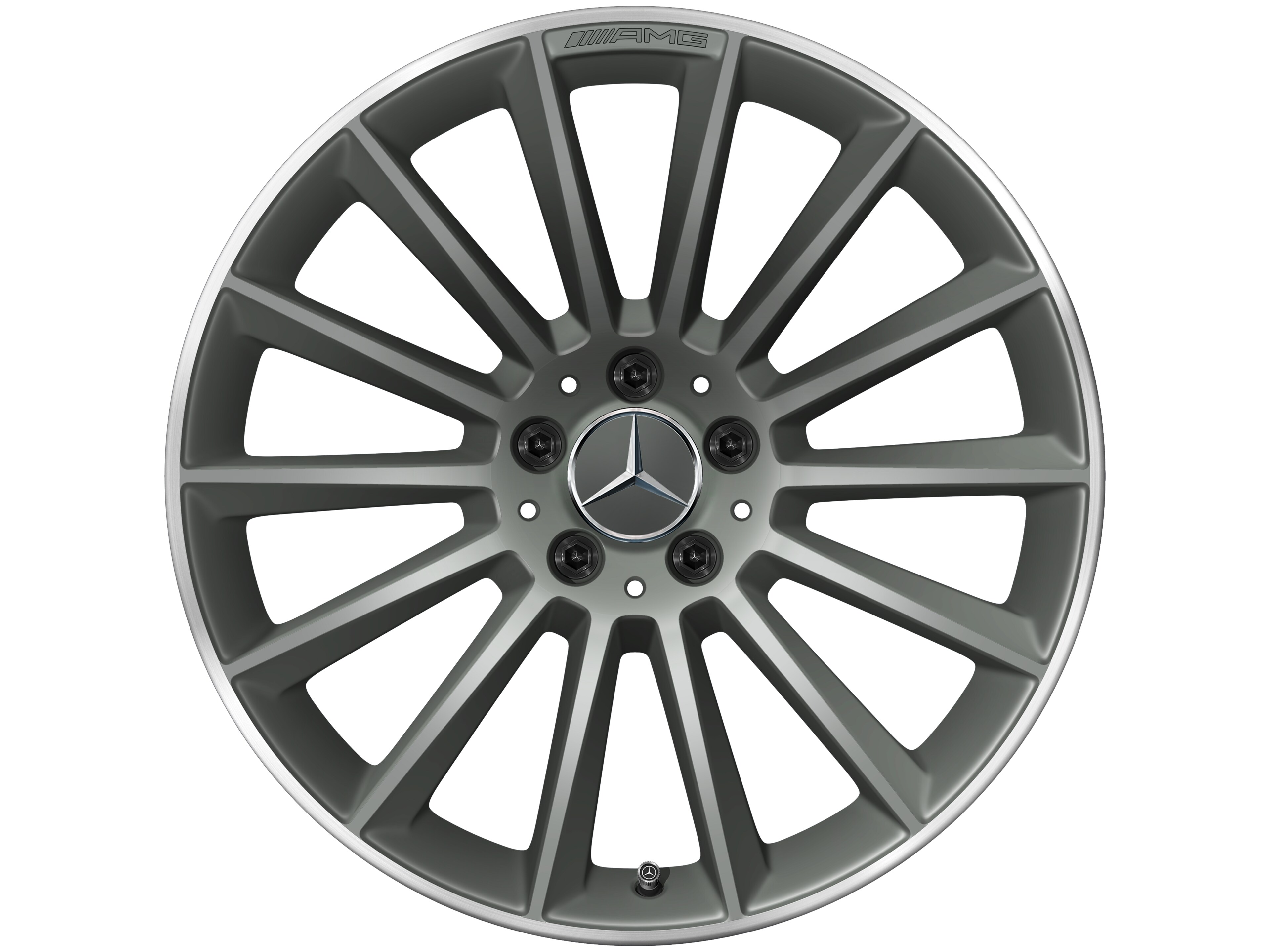 AMG multi-spoke wheel, 48.3 cm (19-inch), High-sheen rim flange - 8 J x 19 ET 40, tantalite grey