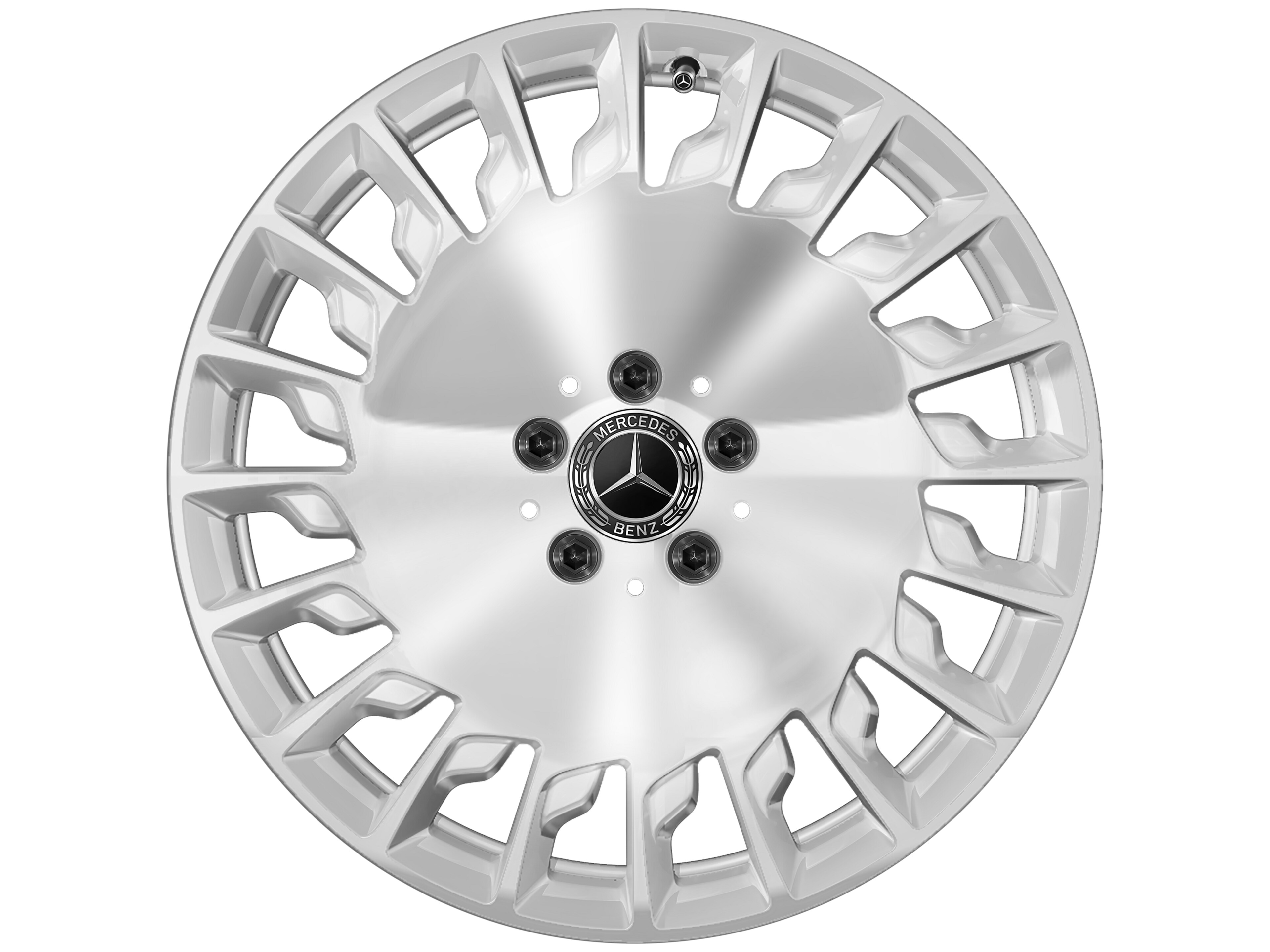 Multi-spoke wheel, 48.3 cm (19-inch) - 9,5 J x 19 ET 43,5, silver-coloured, polished