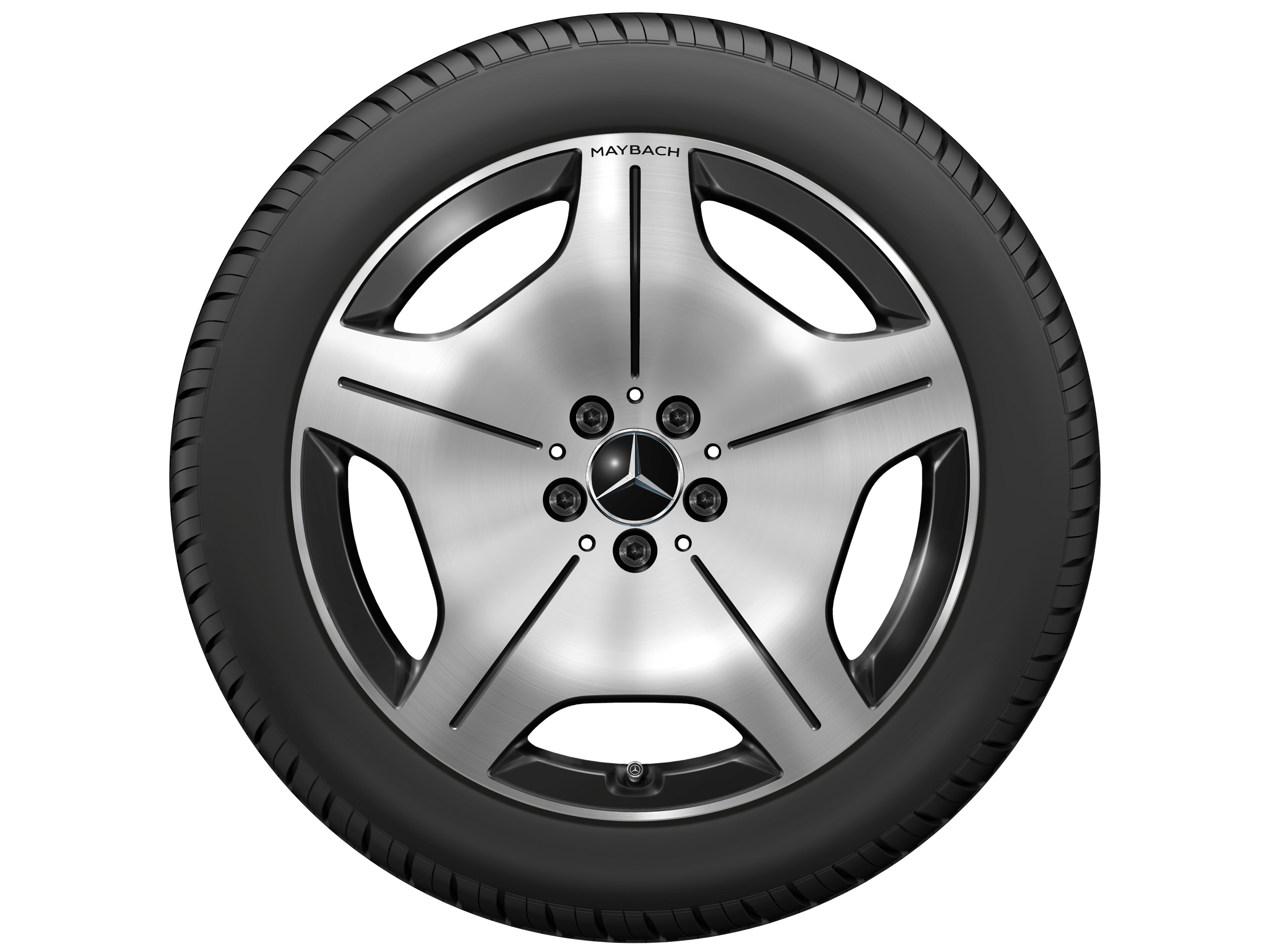 5-hole wheel, 48.3 cm (19-inch) - 8,5 J x 19 ET 31,5, black, high-sheen