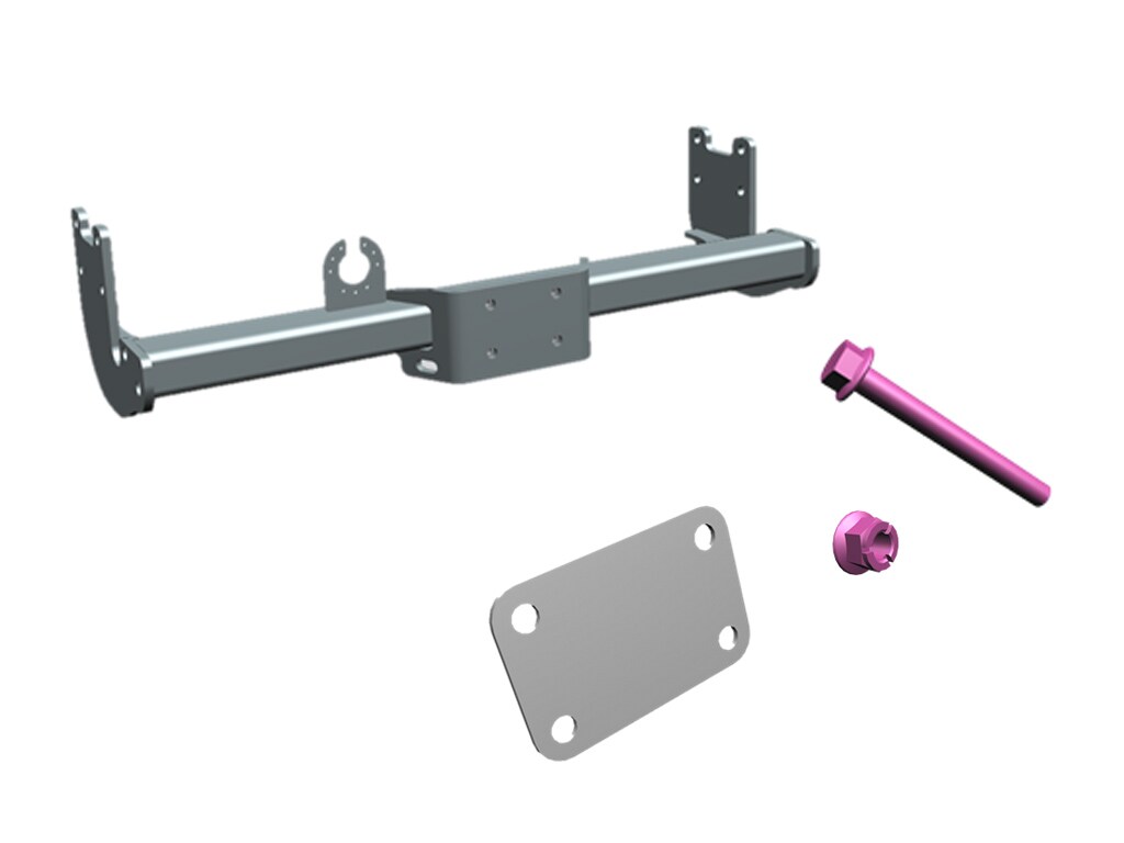 Trailer hitch, Crossmember, For cab with A1-A2 as 3.0 t; 3.5 t and 4.0 t - Steel, black
