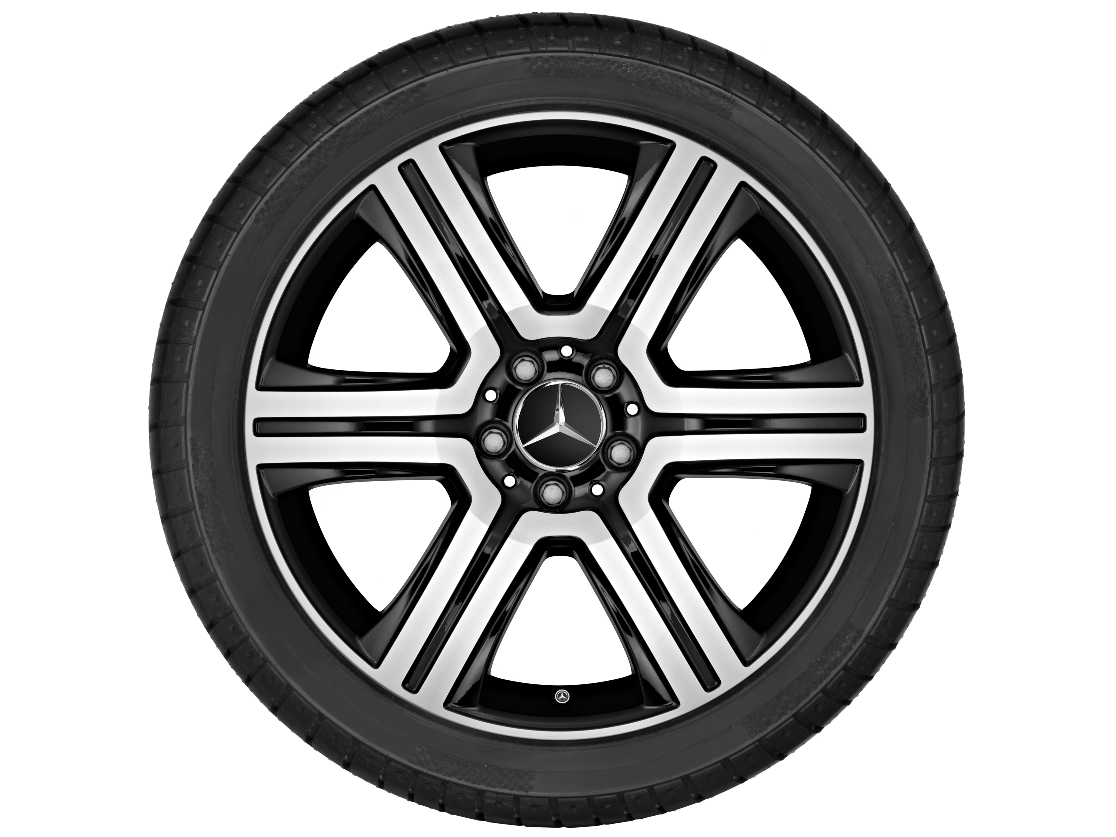 6-spoke wheel, 48.3 cm (19-inch), High-sheen finish - 8 J x 19 ET 38, black, high-sheen