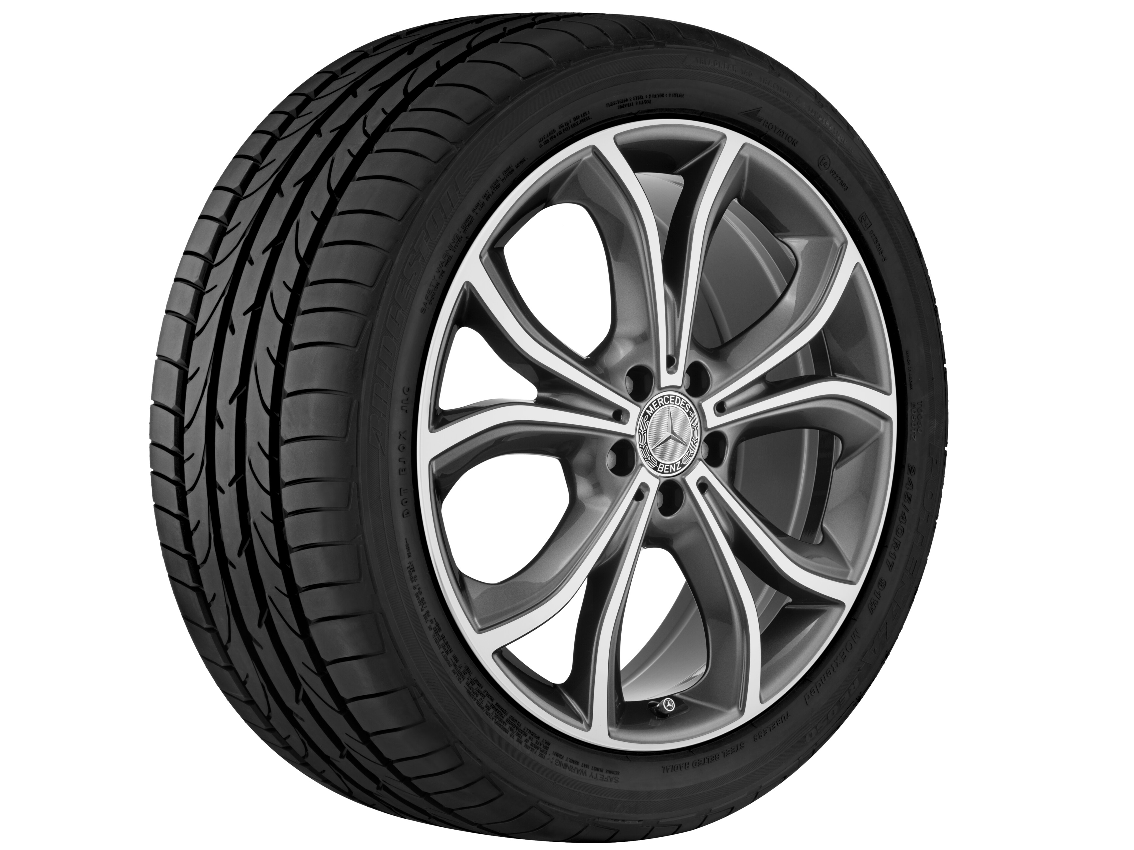 5-twin-spoke wheel, 50.8 cm (20-inch), High-sheen finish - 9 J x 20 ET 53, tremolite metallic, high-sheen