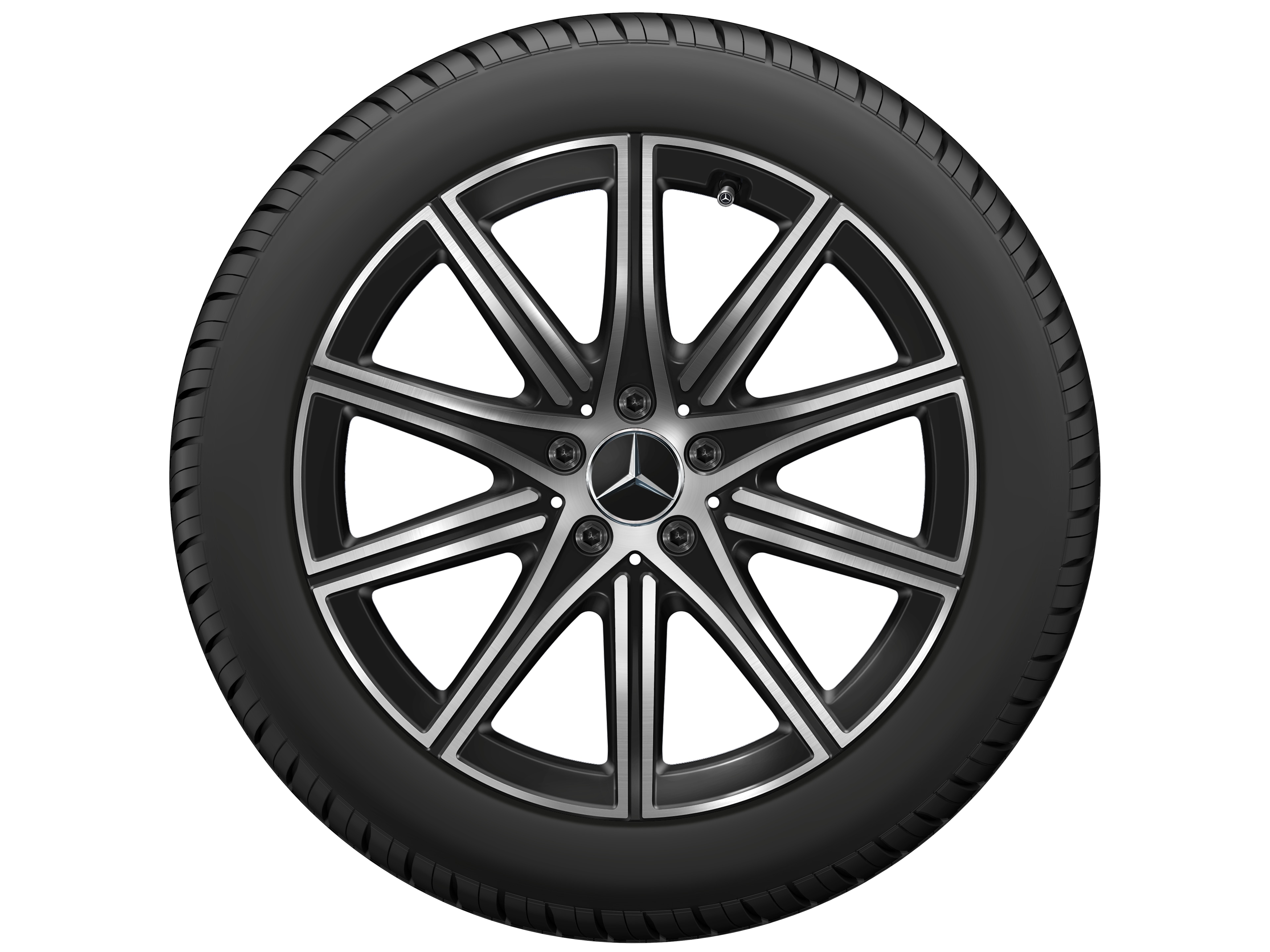 10-spoke wheel, 48.3 cm (19-inch) - 8,5 J x 19 ET 31,5, black, high-sheen