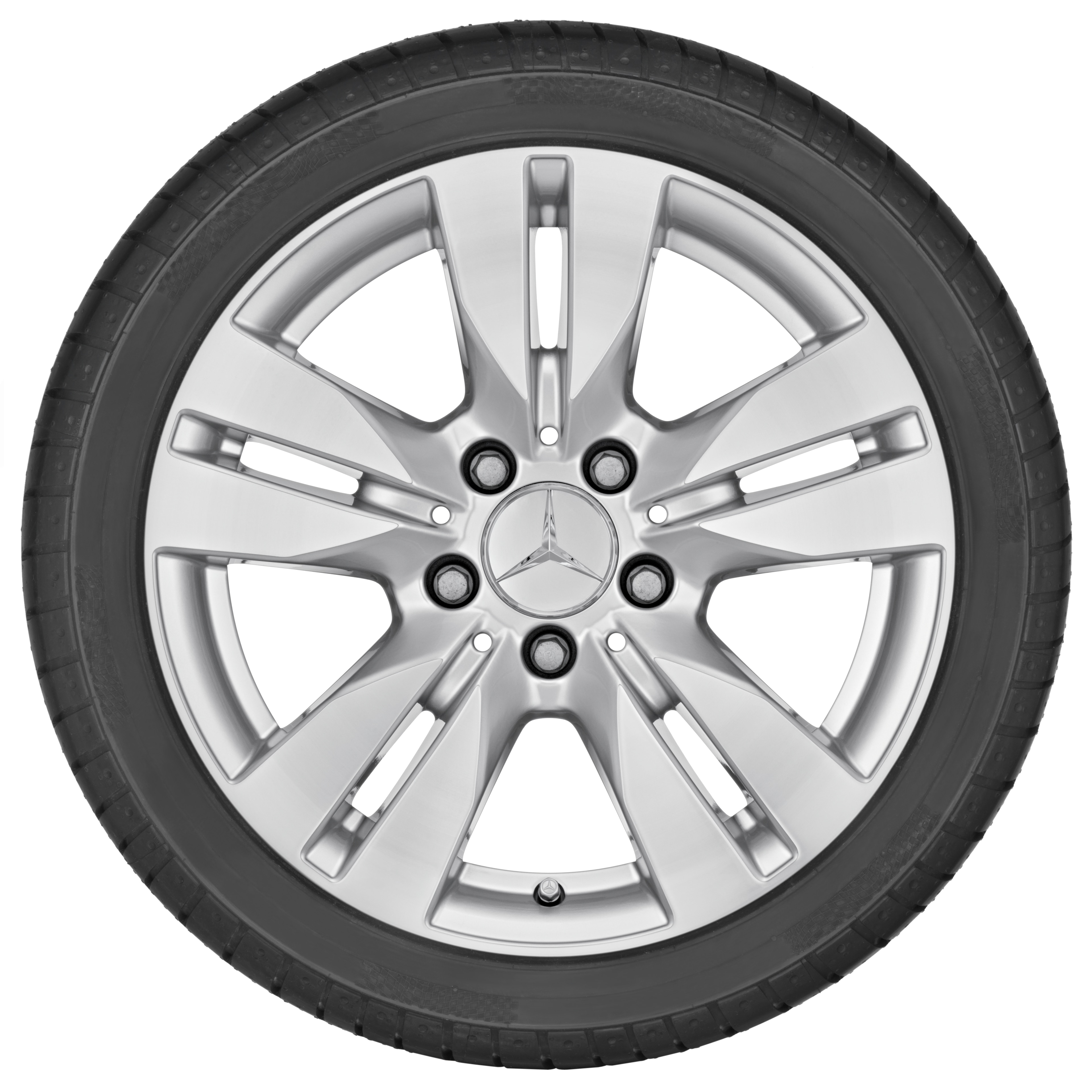 5-twin-spoke wheel, 43.2 cm (17-inch) - 7,5 J x 17 ET 47, titanium silver