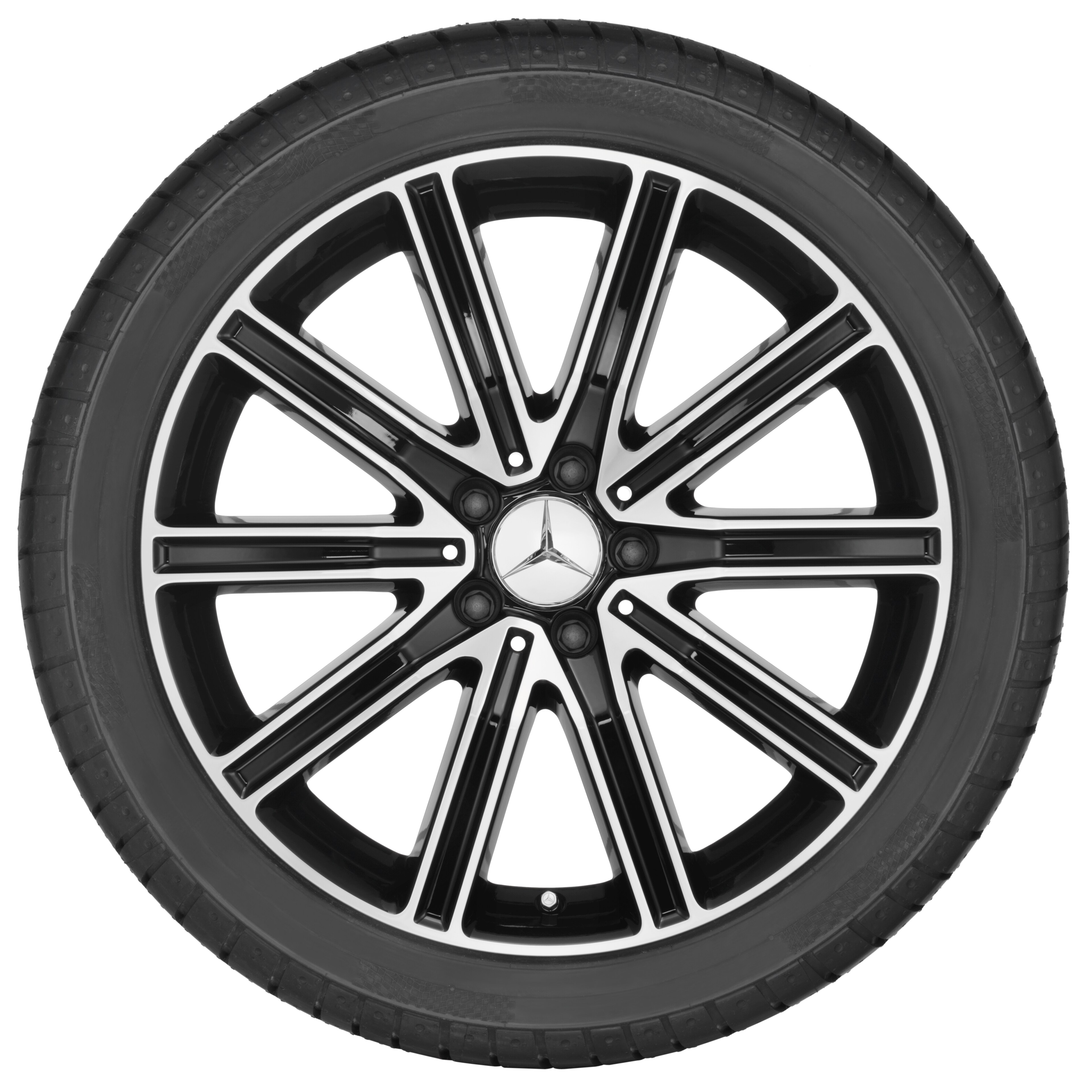 10-spoke wheel, 48.3 cm (19-inch), High-sheen finish - 8,5 J x 19 ET 34,5, black, high-sheen