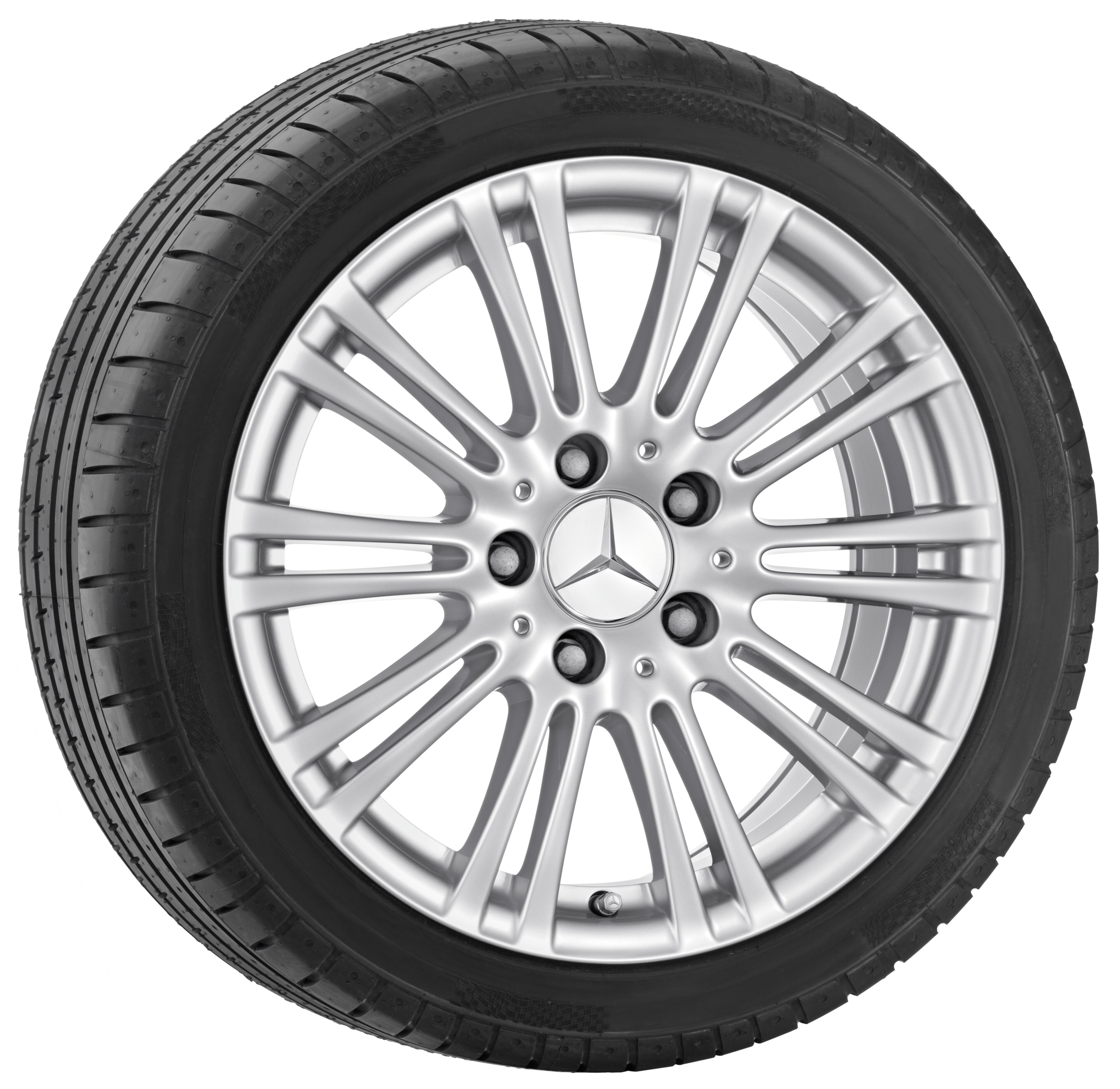 10-twin-spoke wheel, 40.6 cm (16-inch) - 7,5 J x 16 ET 45,5, titanium silver