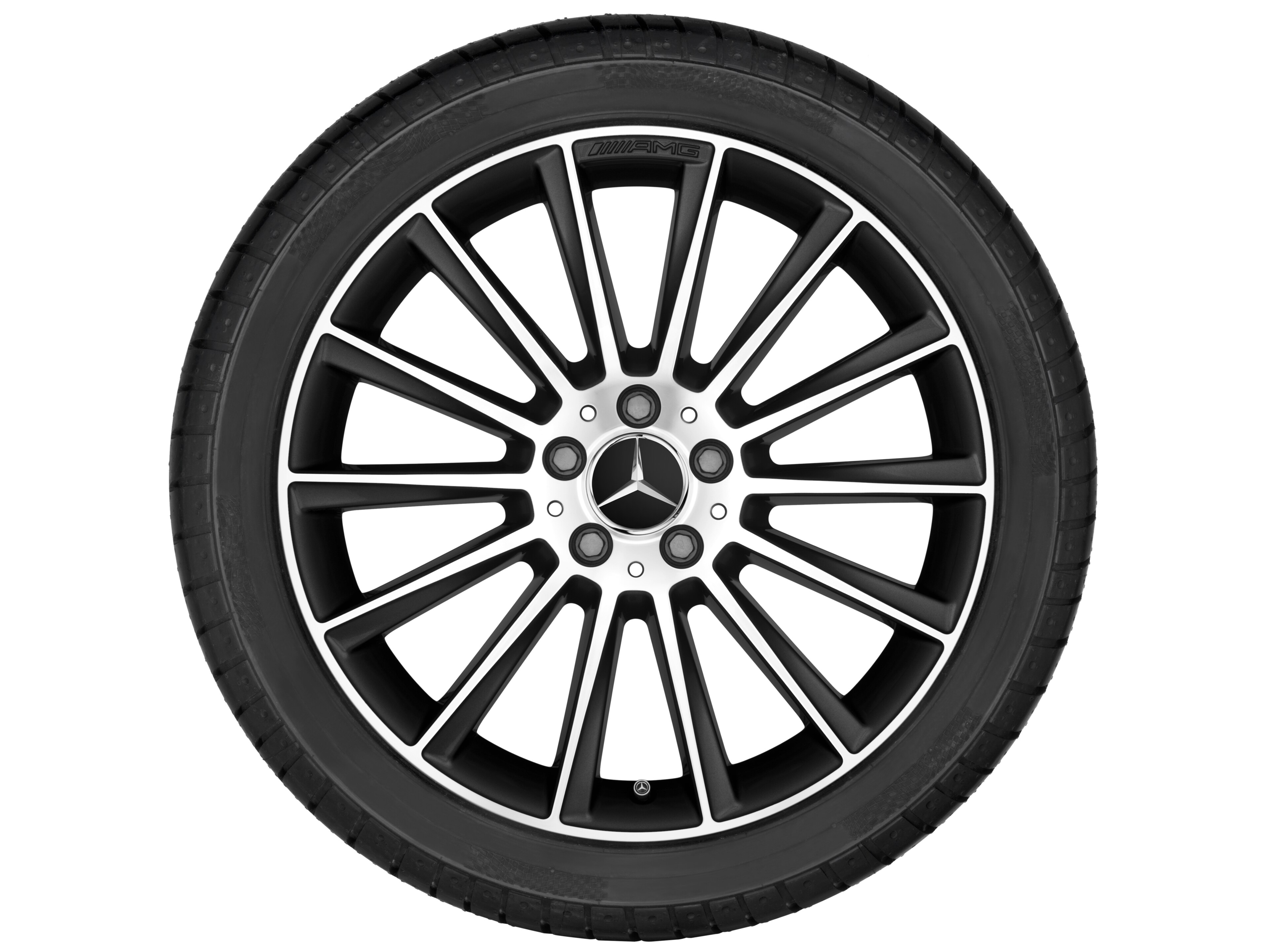AMG multi-spoke wheel, 55.9 cm (22-inch) - 10 J x 22 ET 56, black, high-sheen