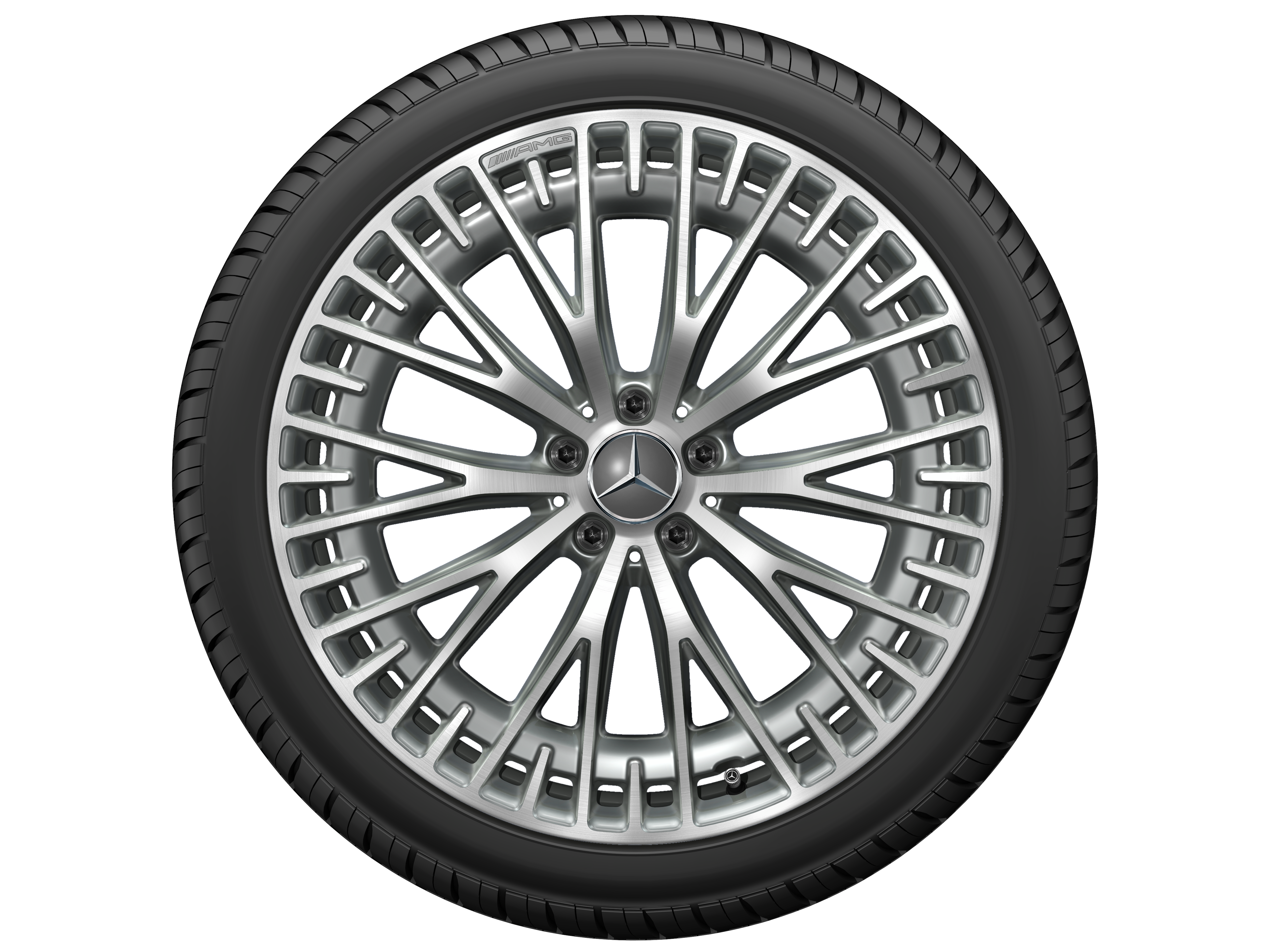 AMG multi-spoke wheel, 53.3 cm (21-inch) - 10 J x 21 ET 47, tantalite grey, high-sheen