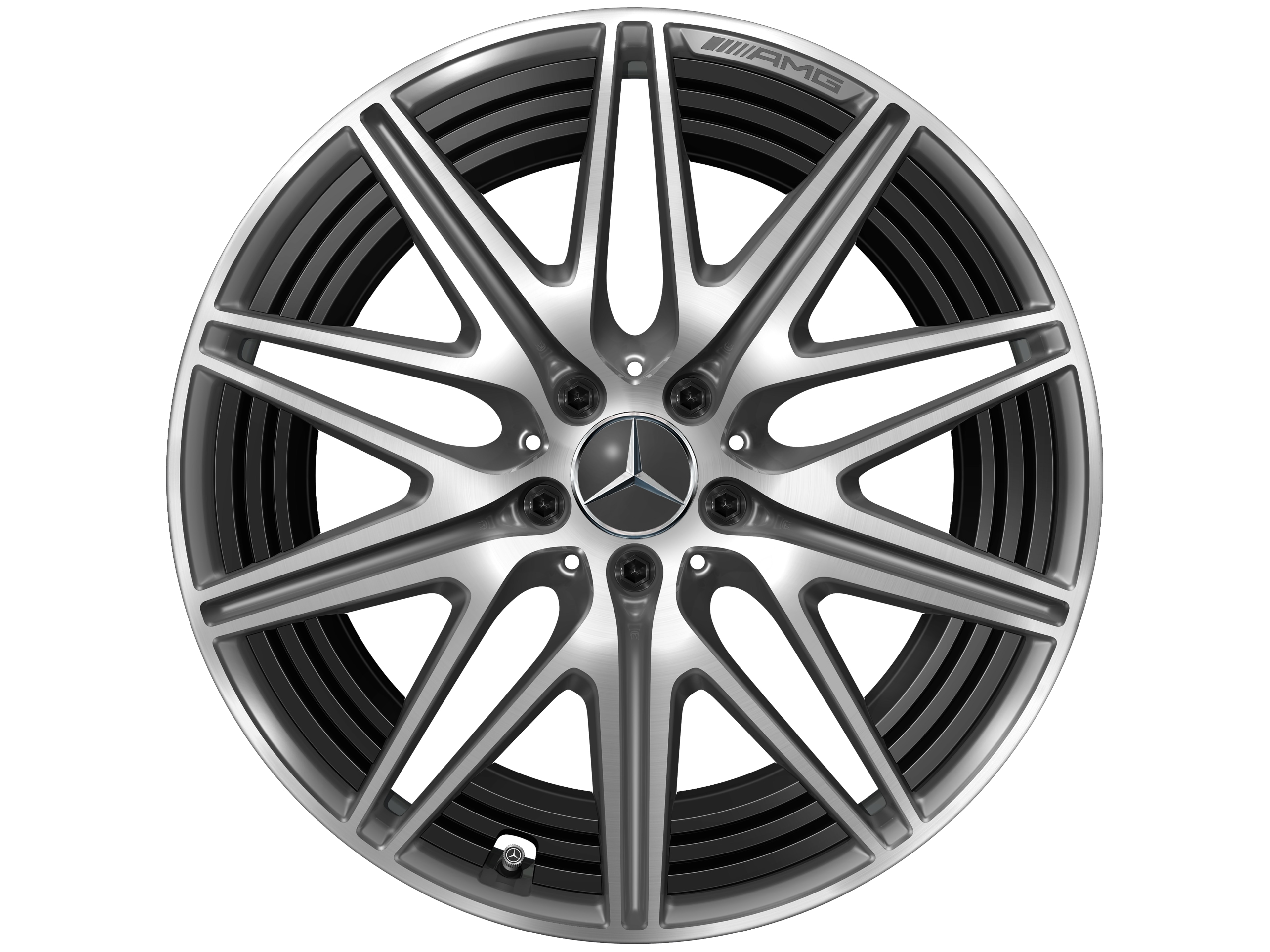 AMG 10-spoke wheel, 50.8 cm (20-inch) - 9,5 J x 20 ET 32,1, tantalite grey, high-sheen