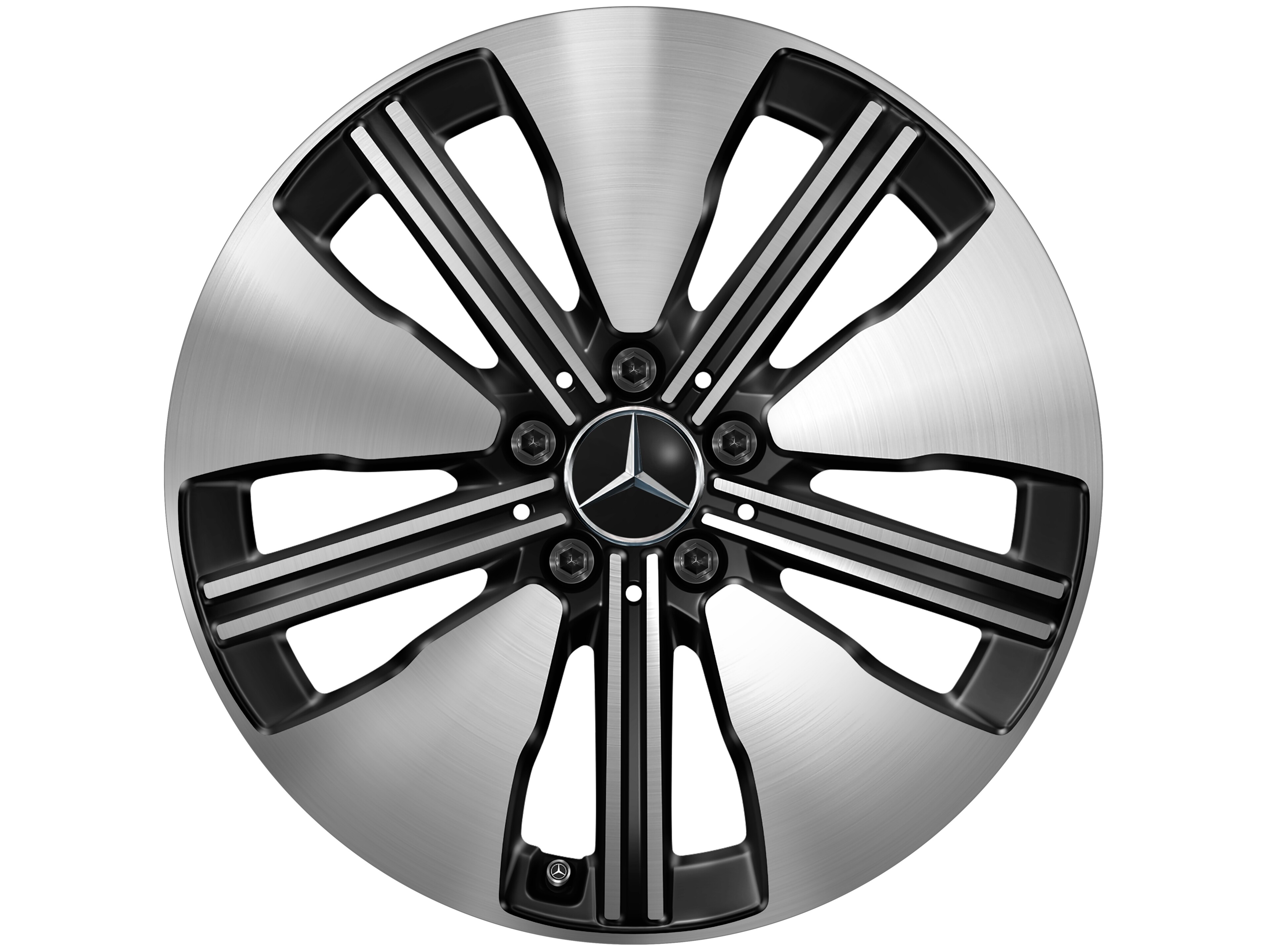 5-twin-spoke wheel, with additional spokes, 45.7 cm (18-inch), Aero - 7,5 J x 18 ET 53,5, black, high-sheen