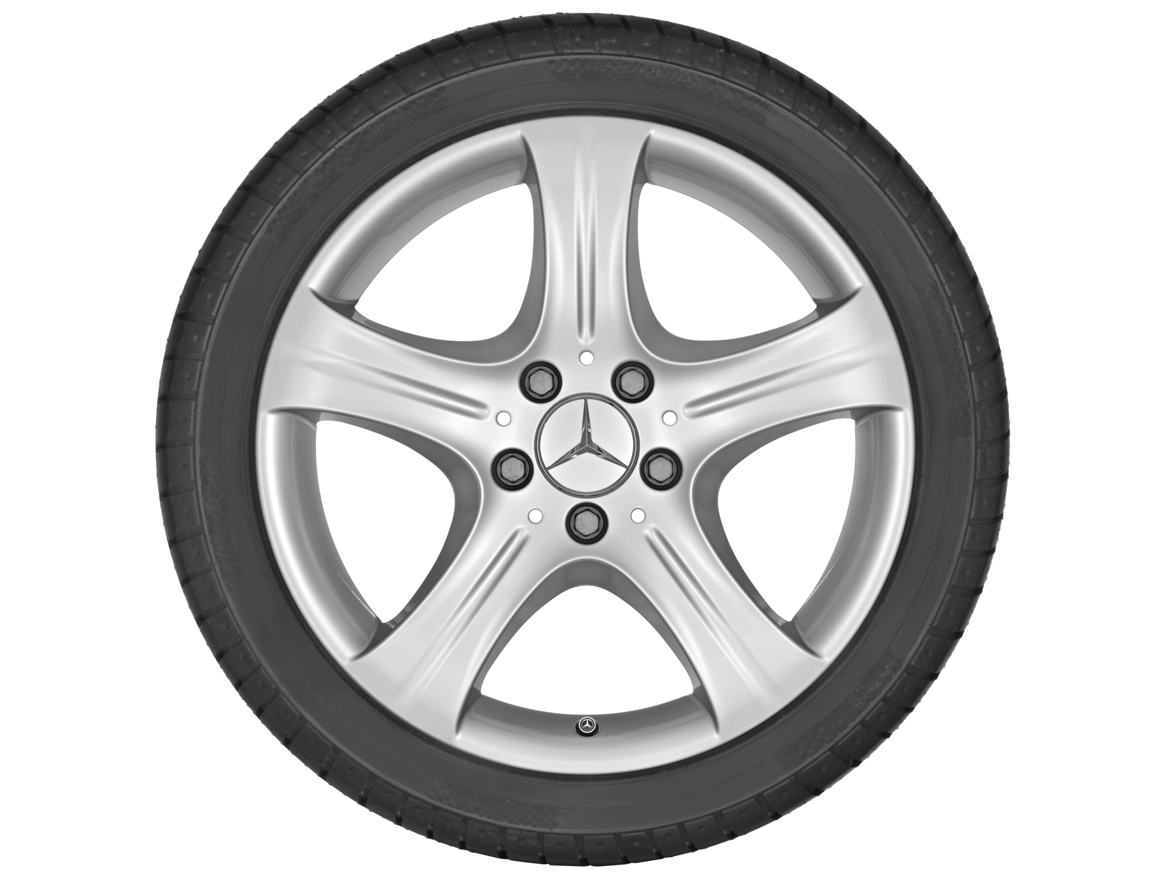 5-spoke wheel, 43.2 cm (17-inch) - 8,5 J x 17 ET 48, vanadium silver