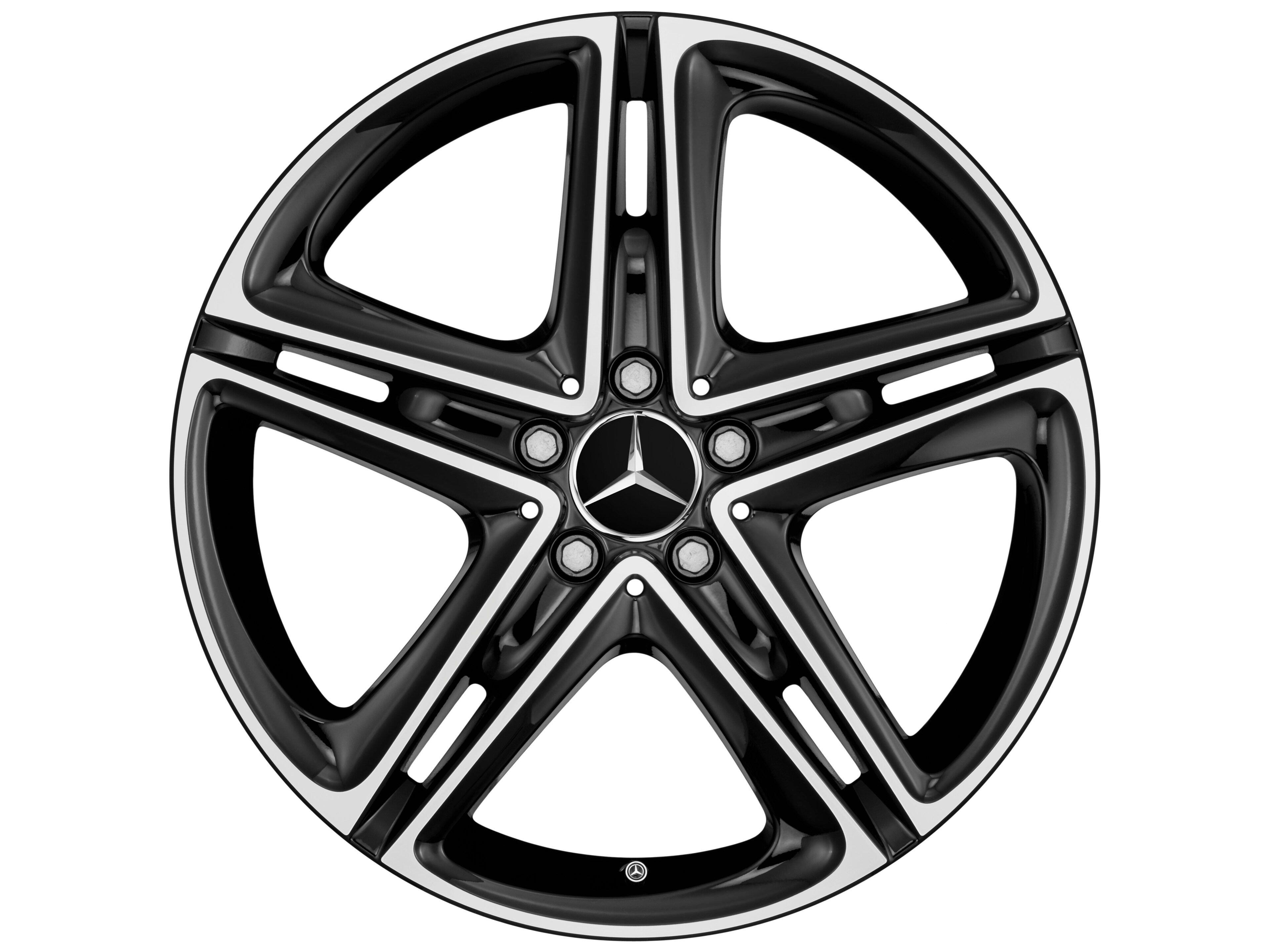5-twin-spoke wheel, 48.3 cm (19-inch), High-sheen finish - 9 J x 19 ET 53, black, high-sheen
