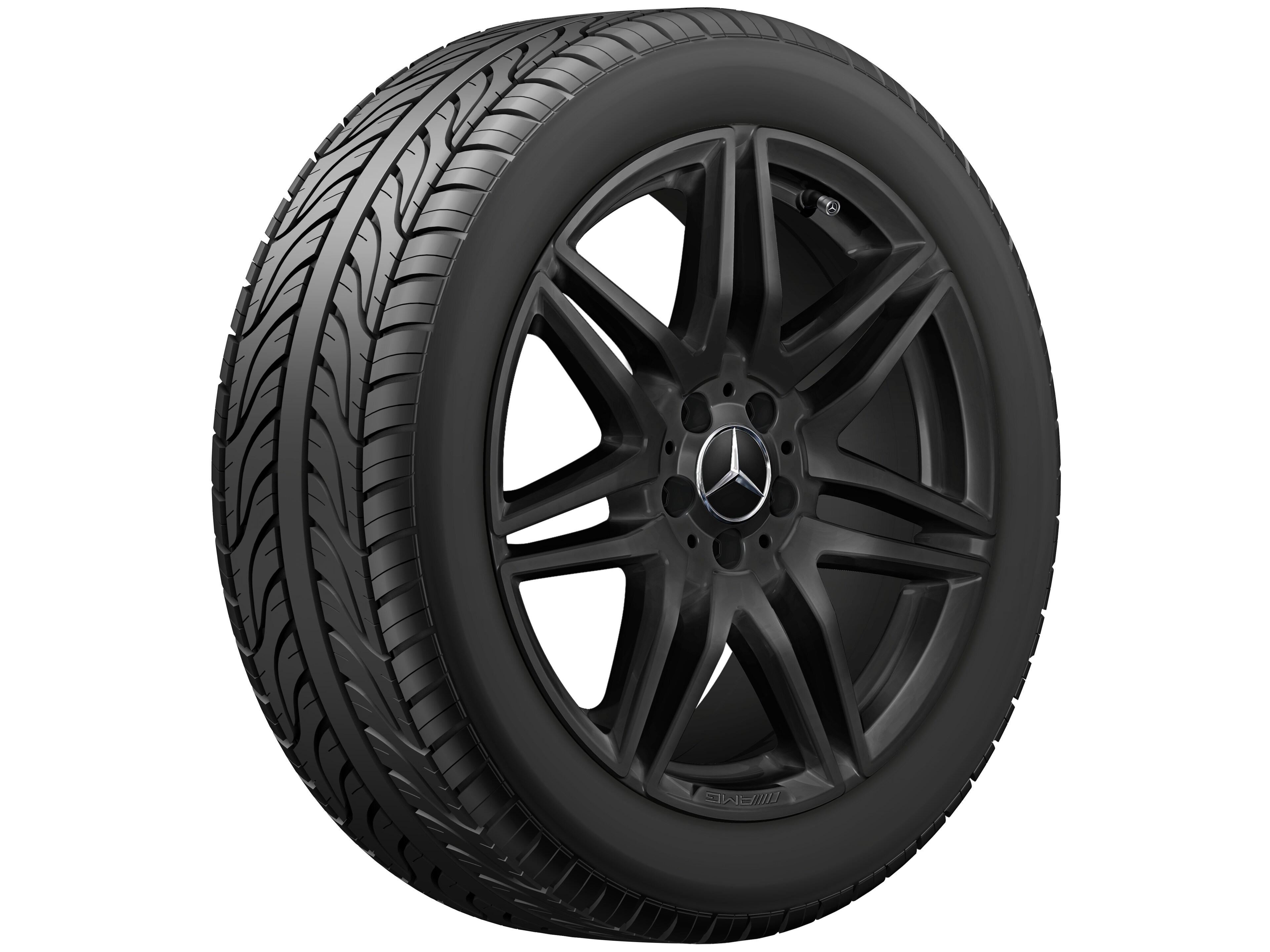 AMG 7-twin-spoke wheel, 48.3 cm (19-inch) - 8 J x 19 ET 52, black, glossy