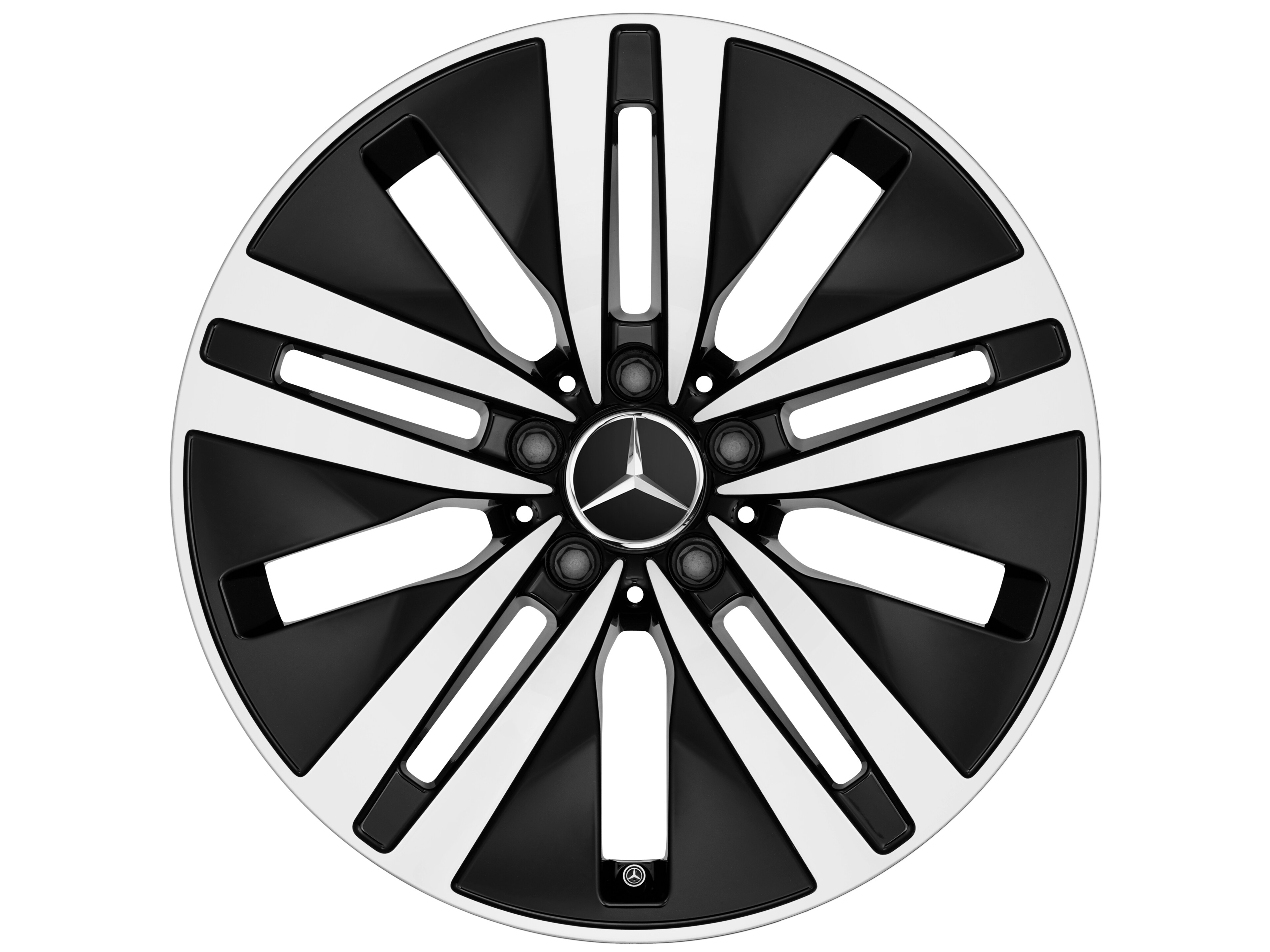 5-twin-spoke wheel, 45.7 cm (18-inch) - 8 J x 18 ET 41, black, high-sheen