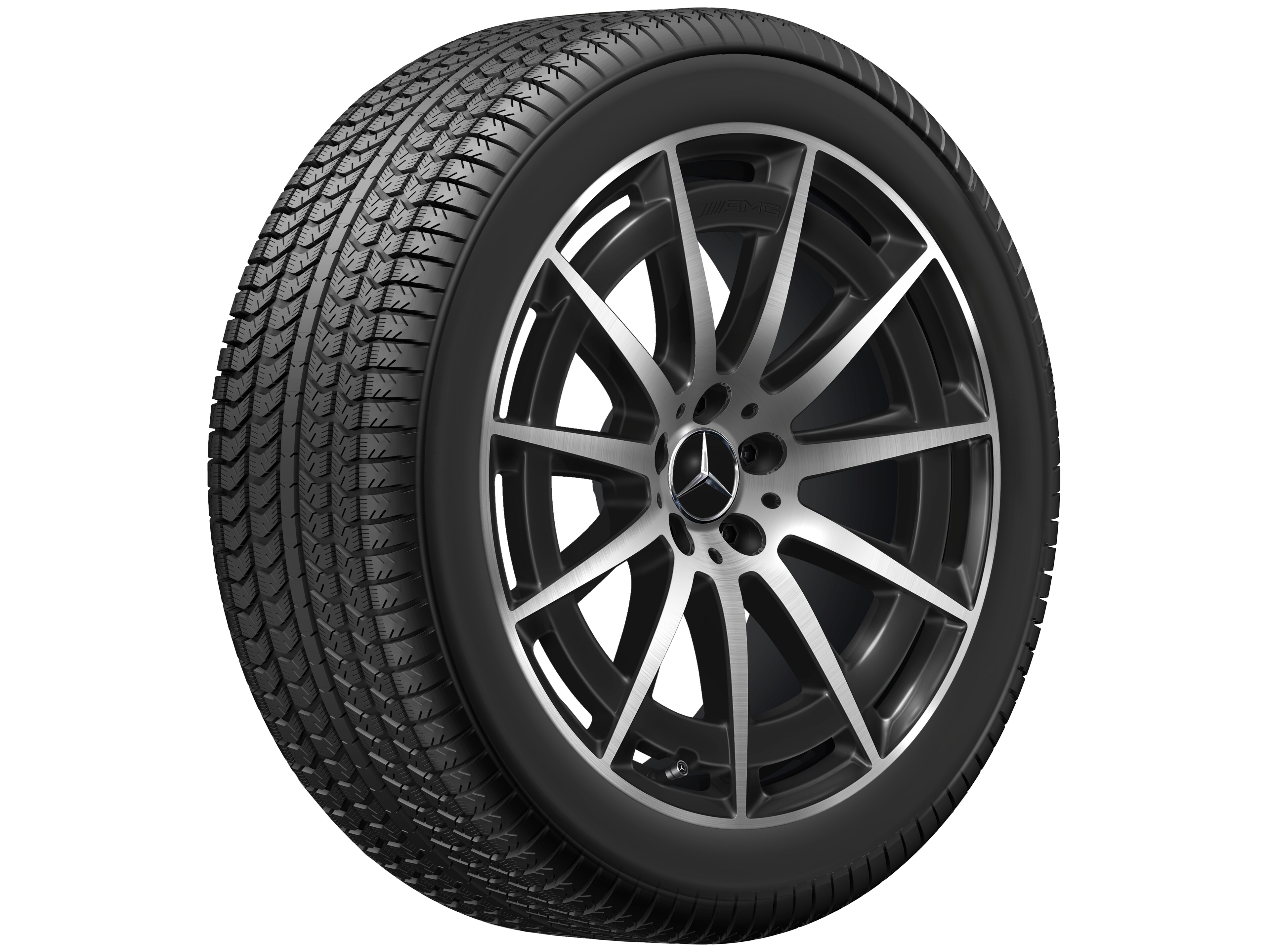 AMG multi-spoke wheel, 50.8 cm (20-inch) - 8,5 J x 20 ET 30, black, high-sheen