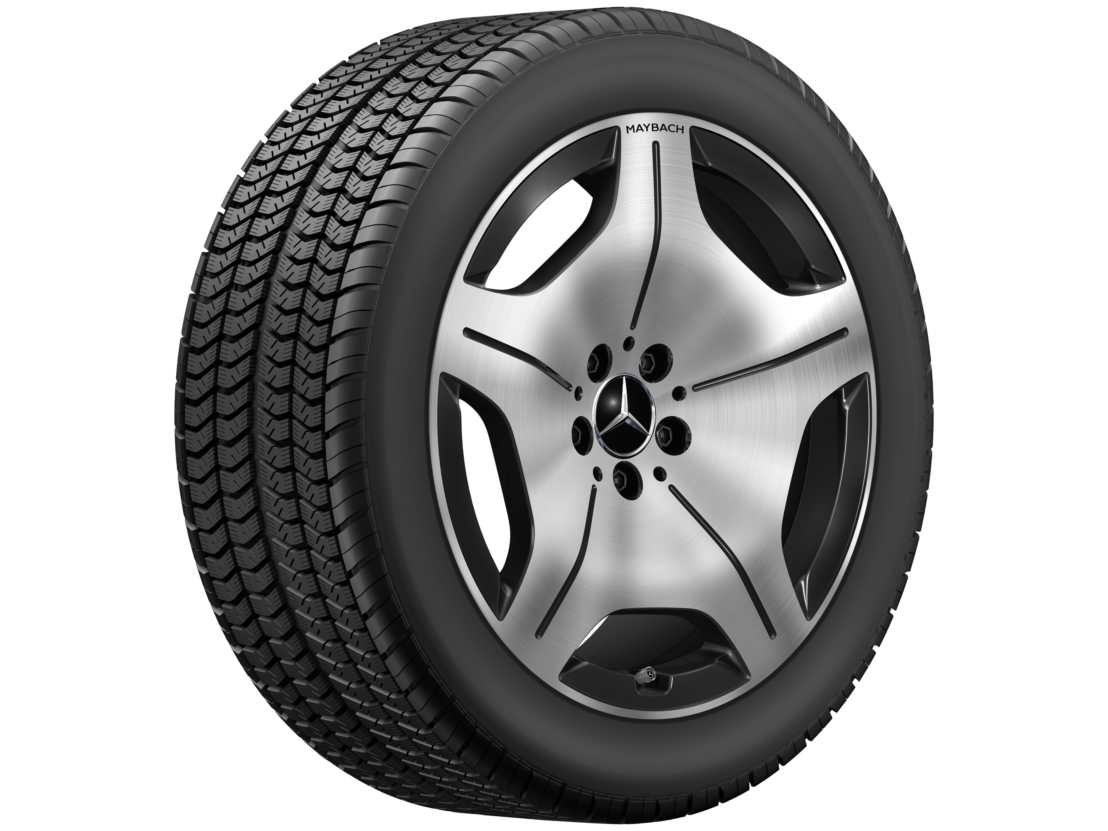 5-hole wheel, 48.3 cm (19-inch) - 8,5 J x 19 ET 31,5, black, high-sheen
