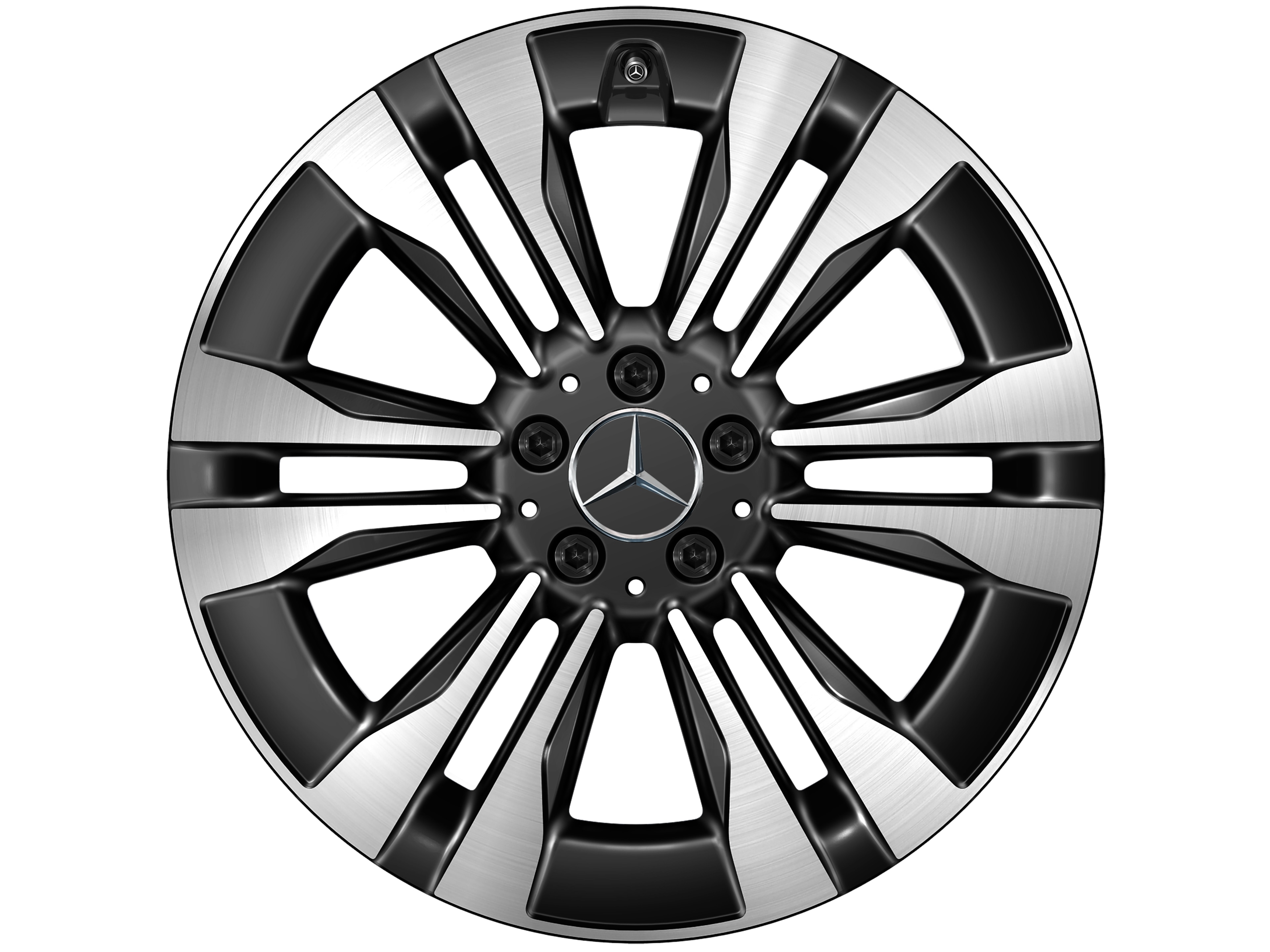 6-twin-spoke wheel, Aero, 48.3 cm (19-inch) - 8,5 J x 19 ET 62,5, black, high-sheen
