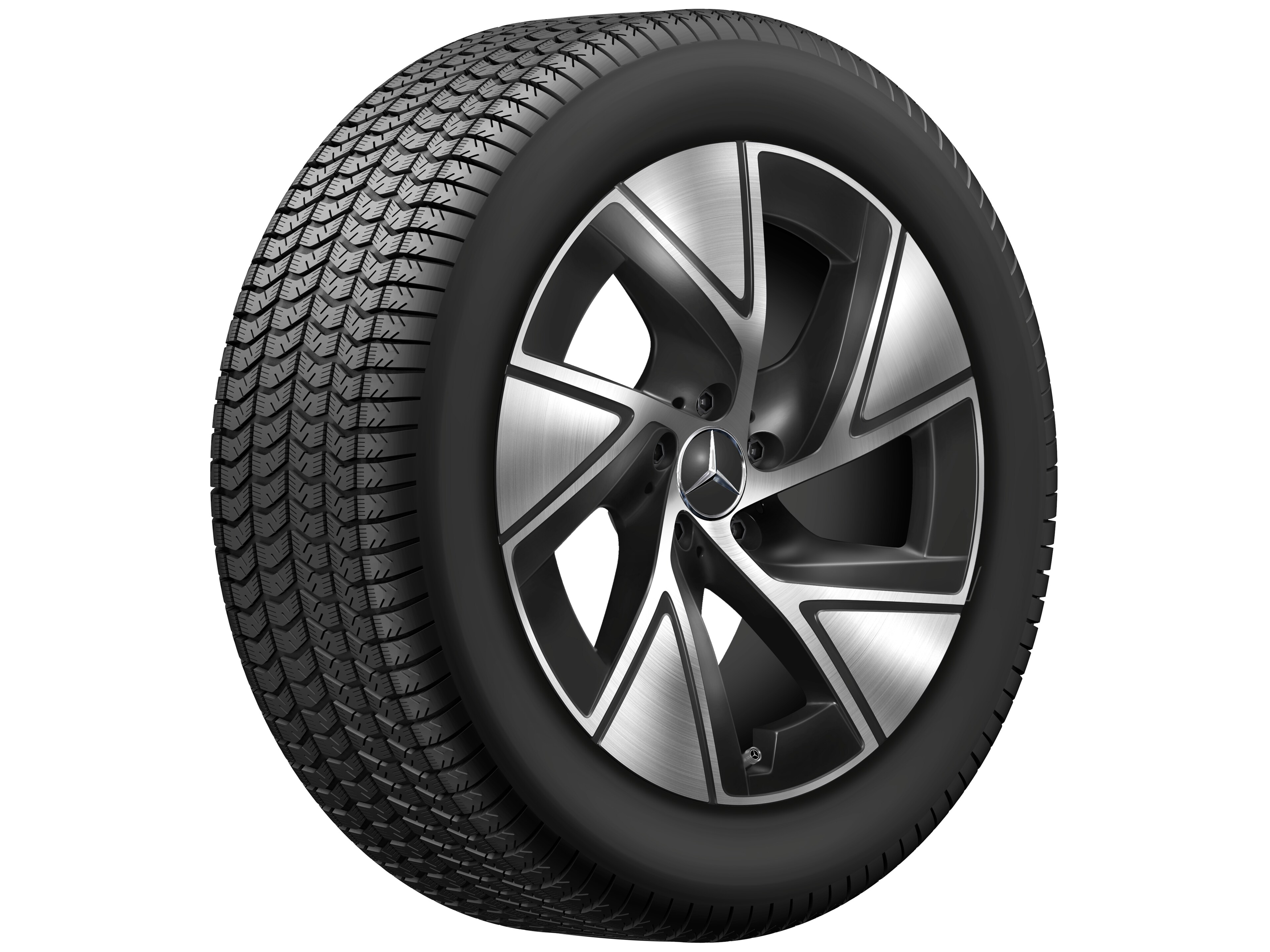 5-hole wheel, Aero, 48.3 cm (19-inch) - 8 J x 19 ET 32,5, black, high-sheen