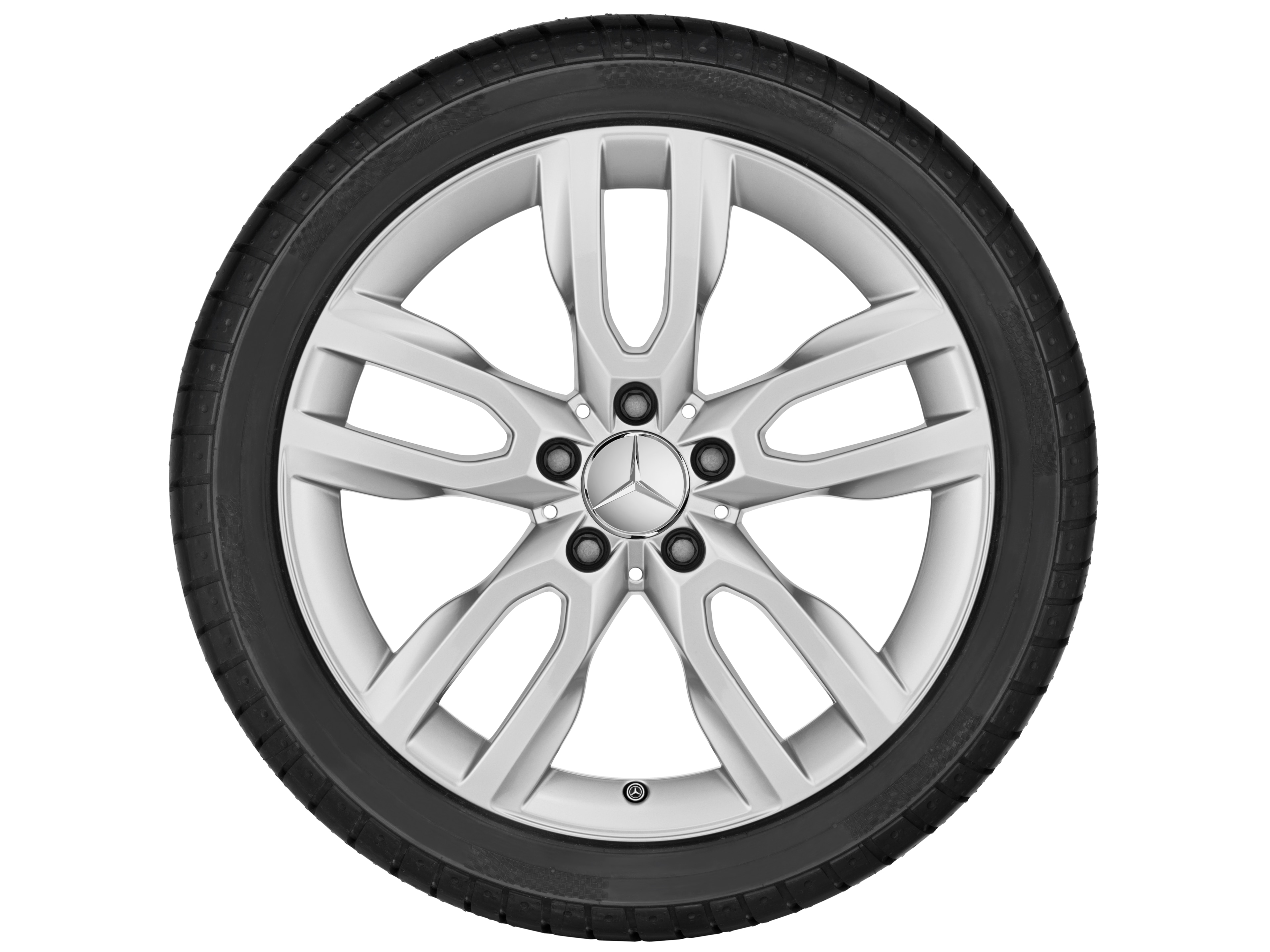 5-twin-spoke wheel, 45.7 cm (18-inch) - 7 J x 18 ET 46, vanadium silver, painted