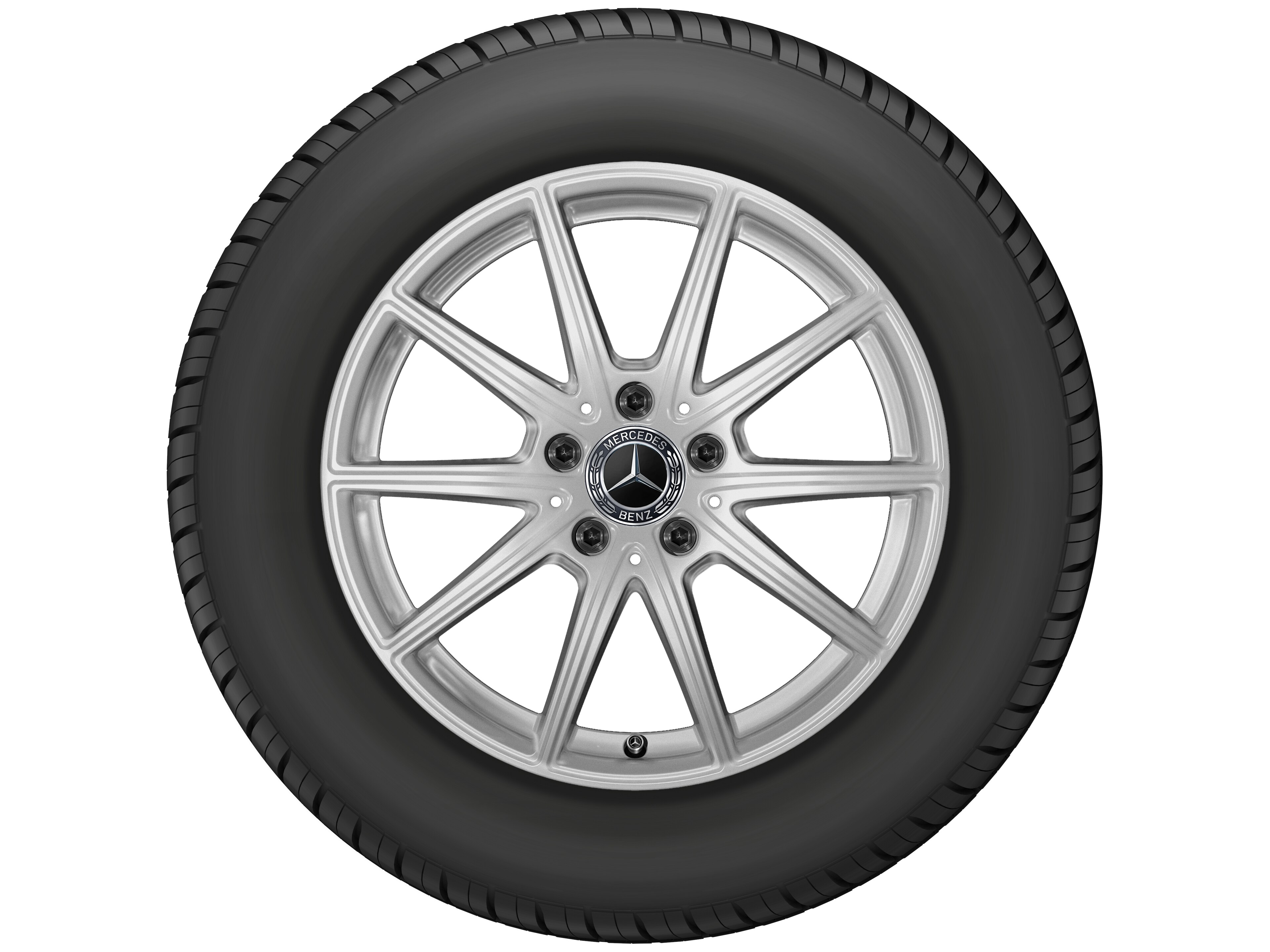 10-spoke wheel, 43.2 cm (17-inch) - 6,5 J x 17 ET 44, vanadium silver, painted