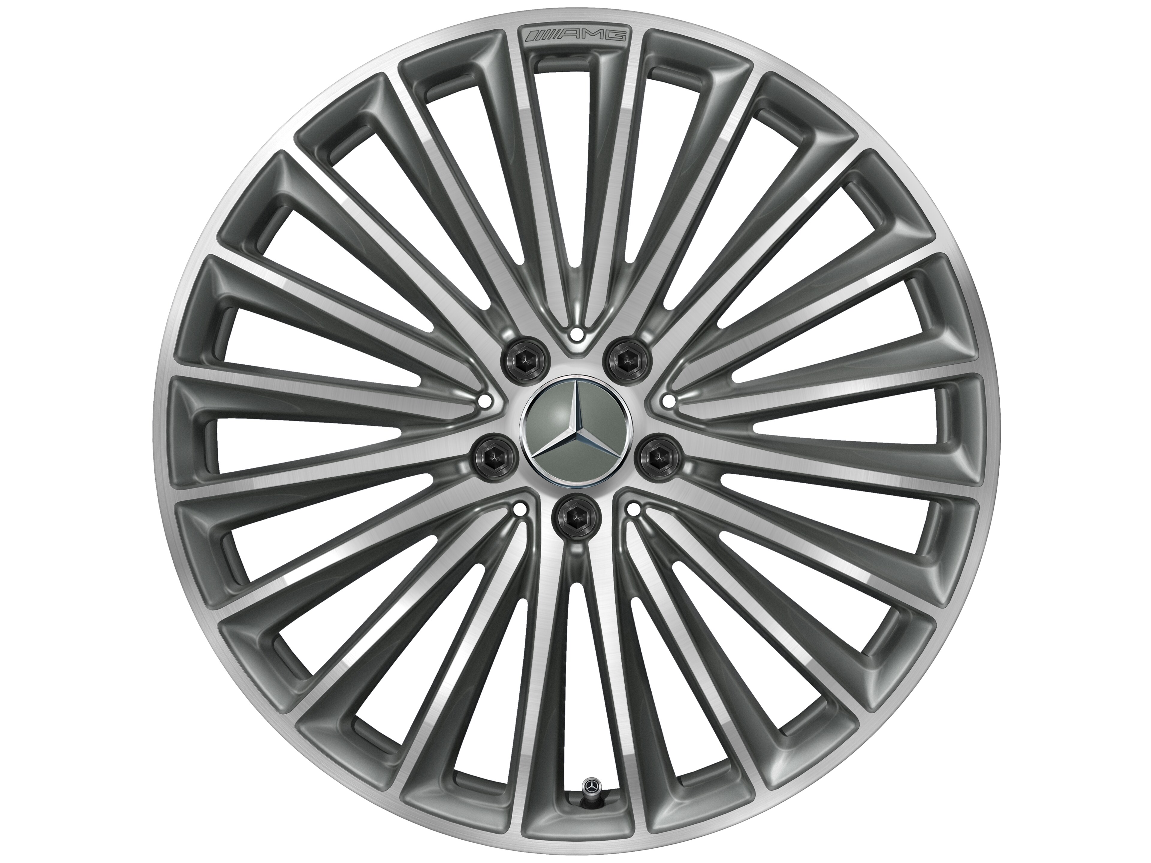 AMG multi-spoke wheel, 50.8 cm (20-inch) - 8 J x 20 ET 33, titanium grey, high-sheen
