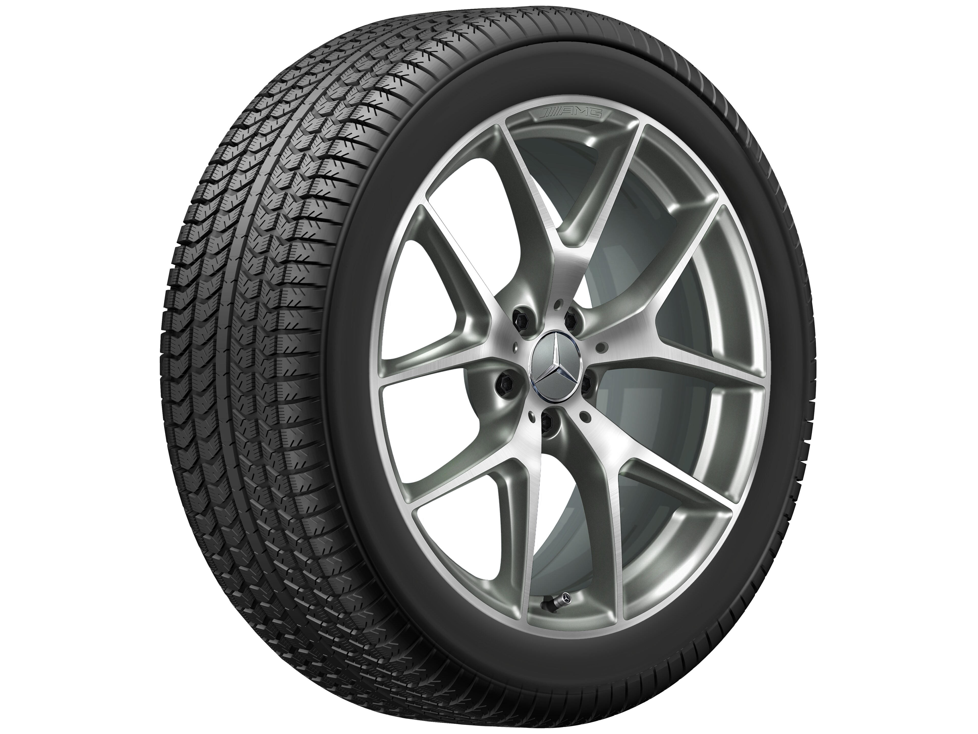 AMG cross-spoke wheel, 50.8 cm (20-inch) - 9,5 J x 20 ET 22, titanium grey, high-sheen