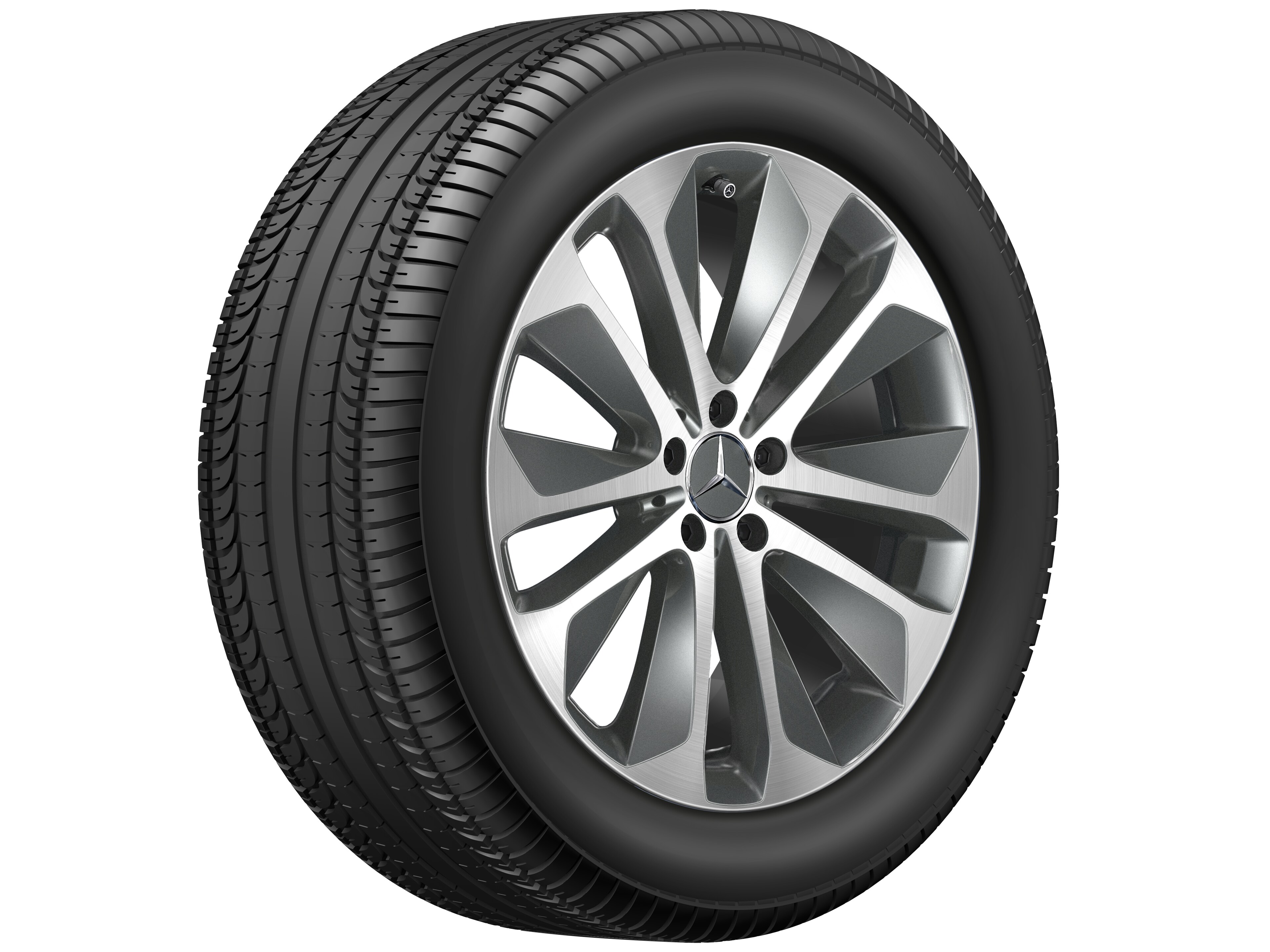 10-spoke wheel, 50.8 cm (20-inch), High-sheen finish - 8,5 J x 20 ET 55,5, himalaya grey, high-sheen
